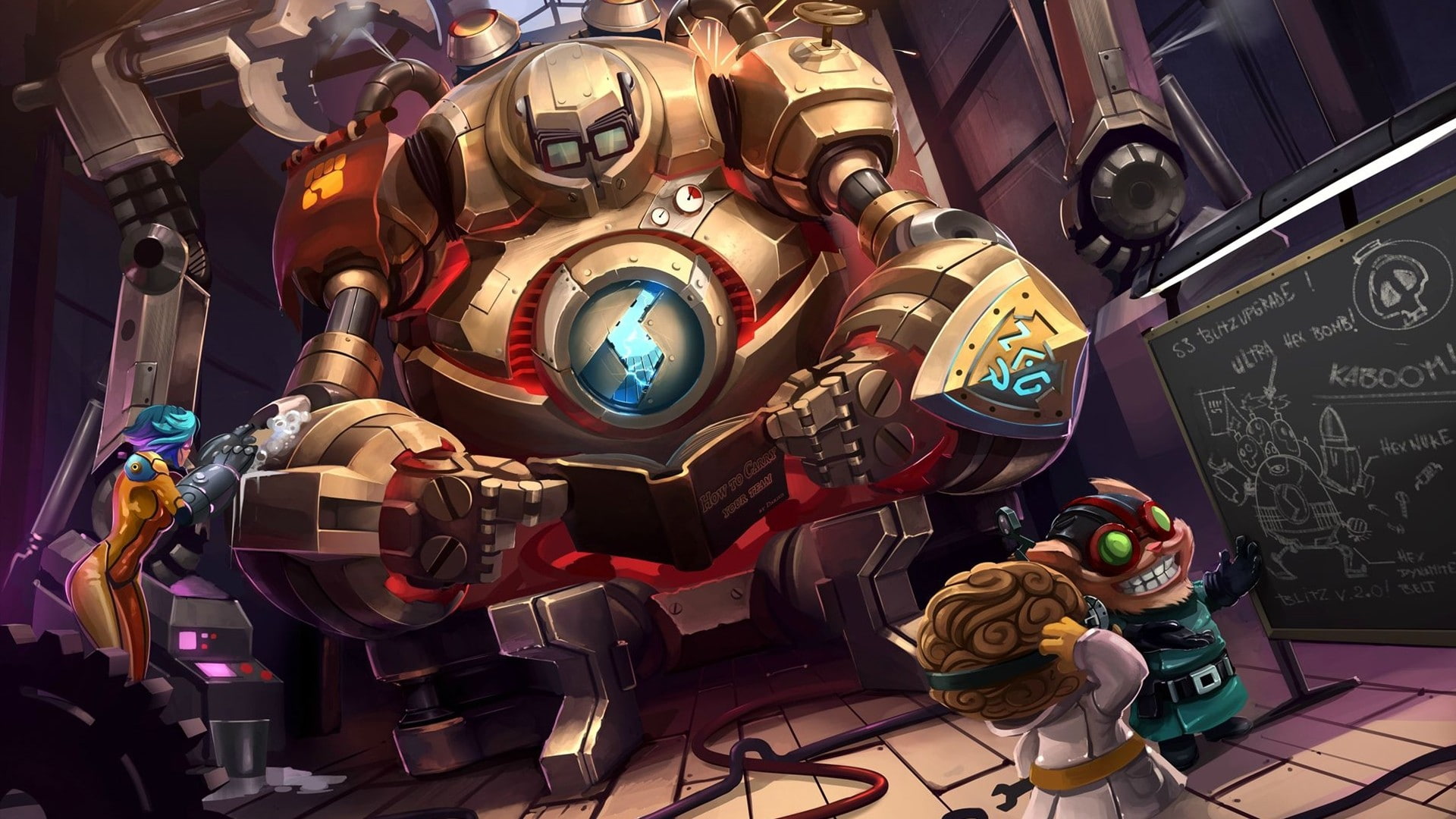 1080P, vi league of legends heimerdinger ziggs league of legends league of legends robot blitzcrank league of legends, HD Wallpaper