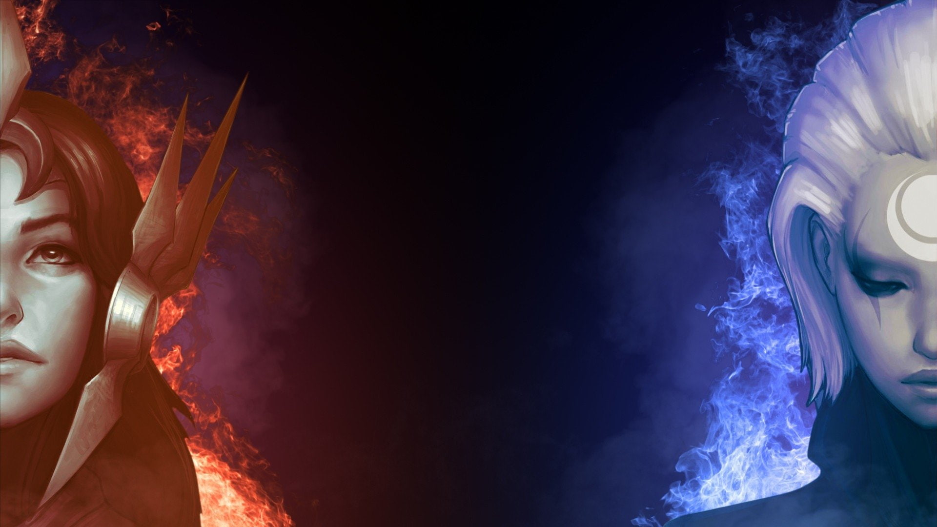 Leona (League Of Legends), 1080P, Video Game, League Of Legends, Diana (League Of Legends), HD Wallpaper