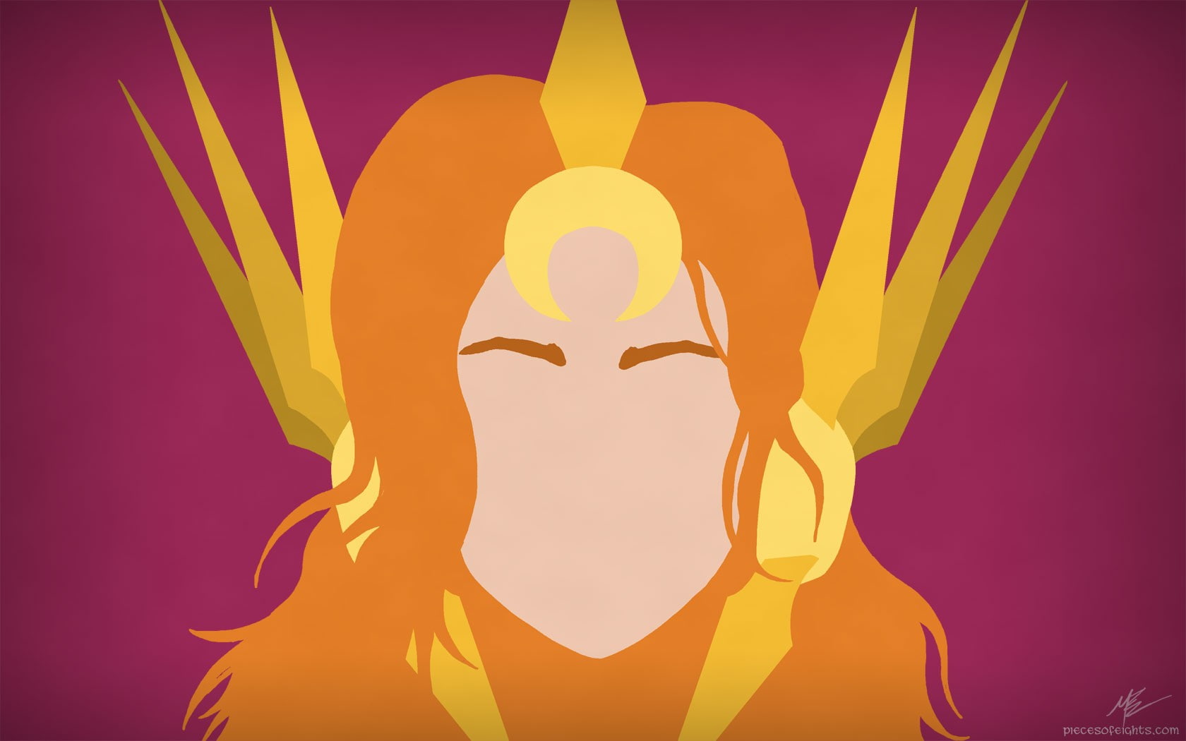 pattern, hand, shape, human body part, adult, Leona (League of Legends), League of Legends, creativity, front view, silhouette, colored background, yellow, HD Wallpaper