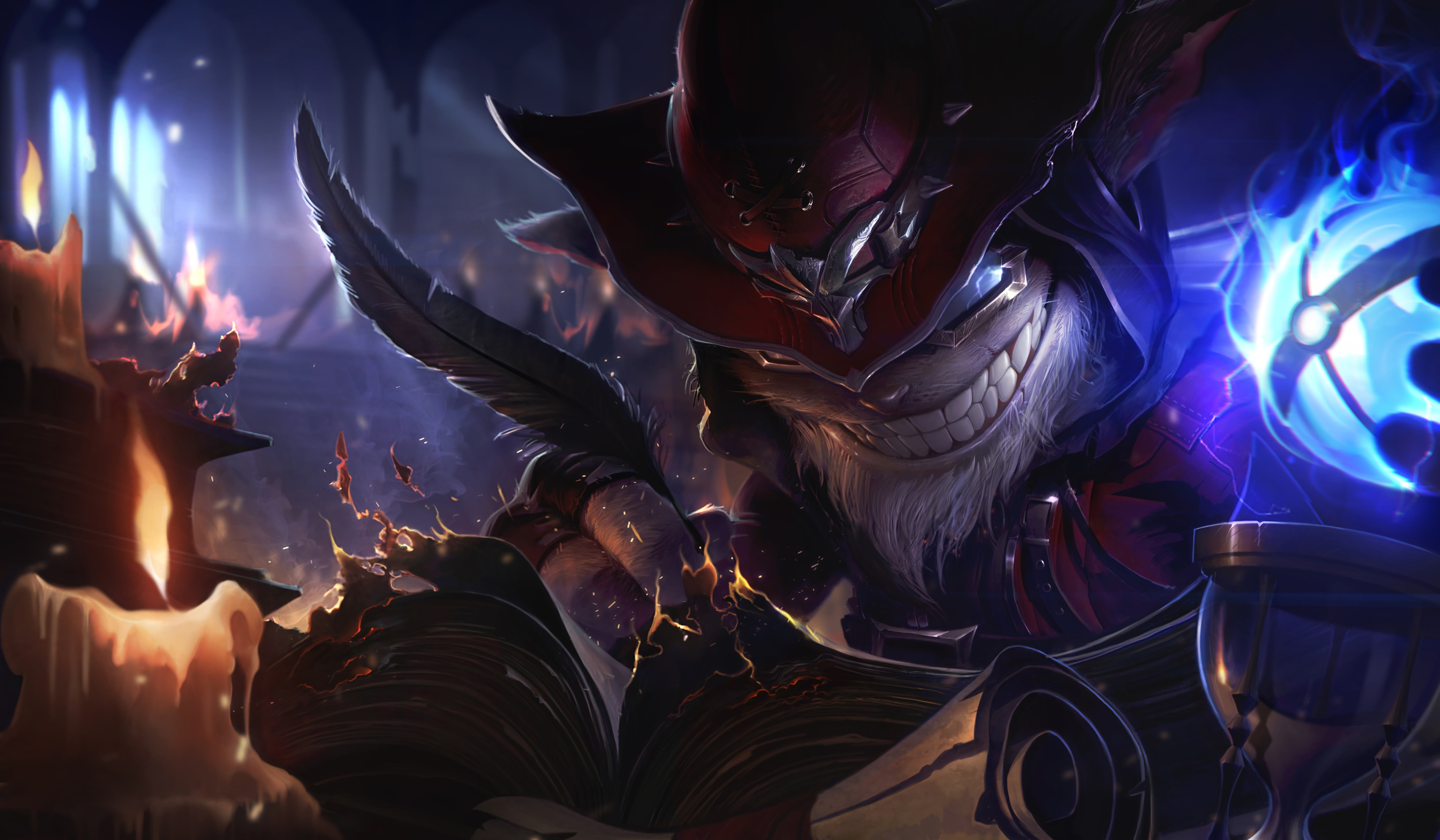 Master Arcanist Ziggs, candle, League of Legends, 4K, Riot Games, fantasy, Alex Flores, HD Wallpaper