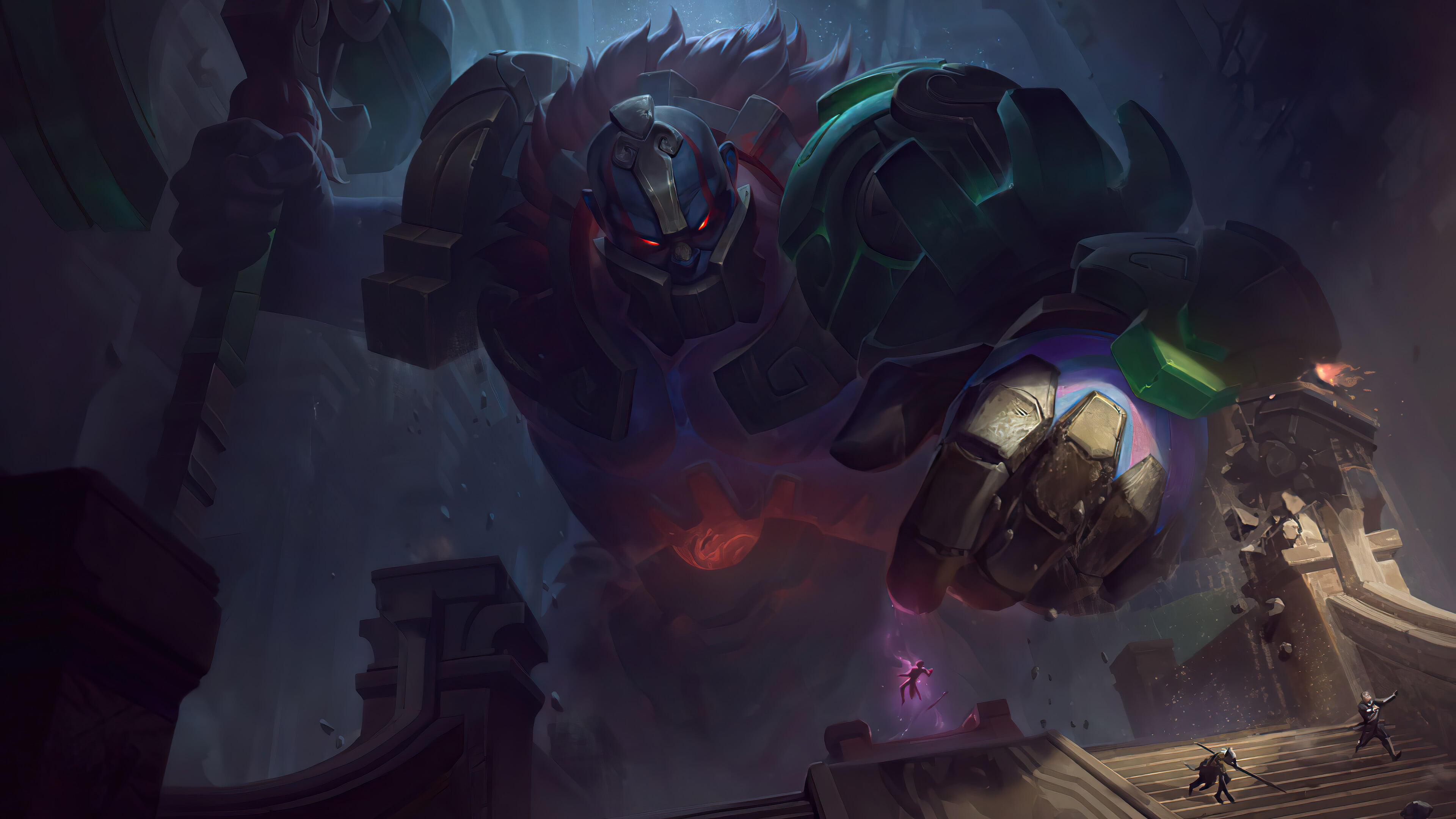 Sion (League of Legends), gods, 4K, League of Legends, Riot Games, Sion, HD Wallpaper