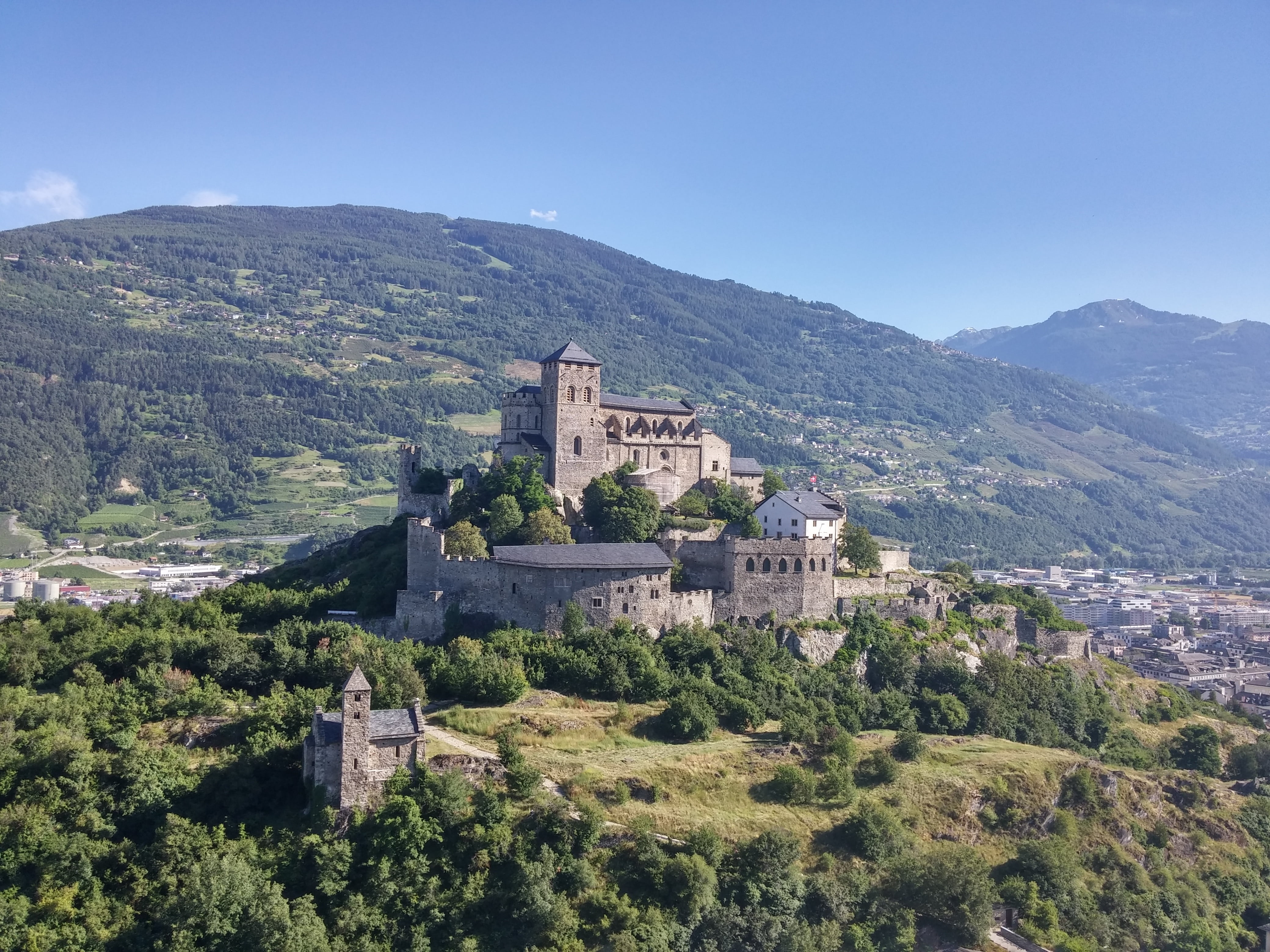 sky, land, mountain range, travel destinations, architecture, history, old, nature, religion, beauty in nature, outdoors, castle, scenics - nature, europe, HD Wallpaper