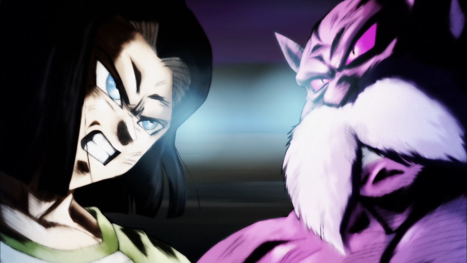 Dragon Ball, togetherness, portrait, women, Dragon Ball Super, young women, motion, studio shot, headshot, people, front view, 1080P, panoramic, purple, HD Wallpaper