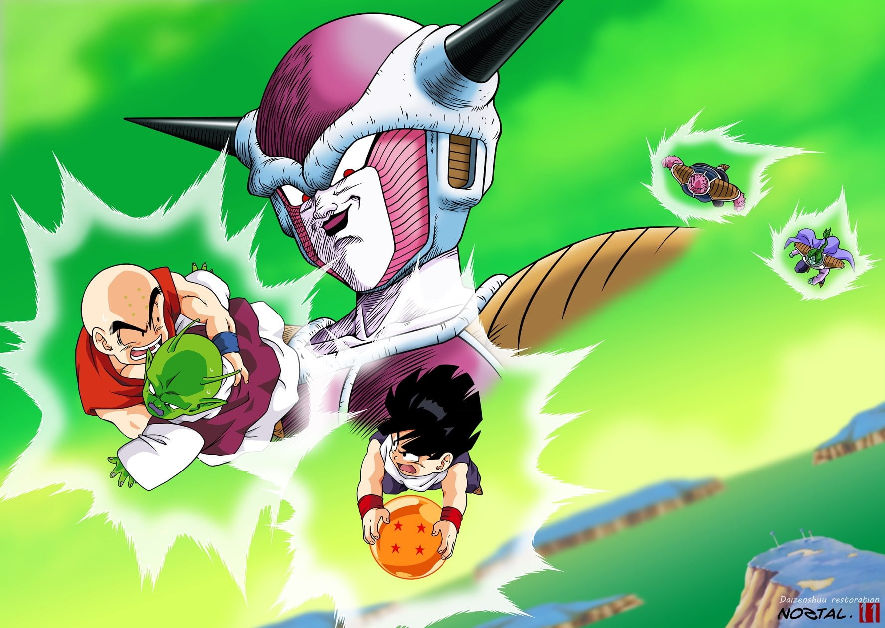 Dende (Dragon Ball), Frieza (Dragon Ball), Gohan (Dragon Ball), Krillin (Dragon Ball), Zarbon (Dragon Ball), Dragon Ball Z, 720P, Dodoria (Dragon Ball), HD Wallpaper
