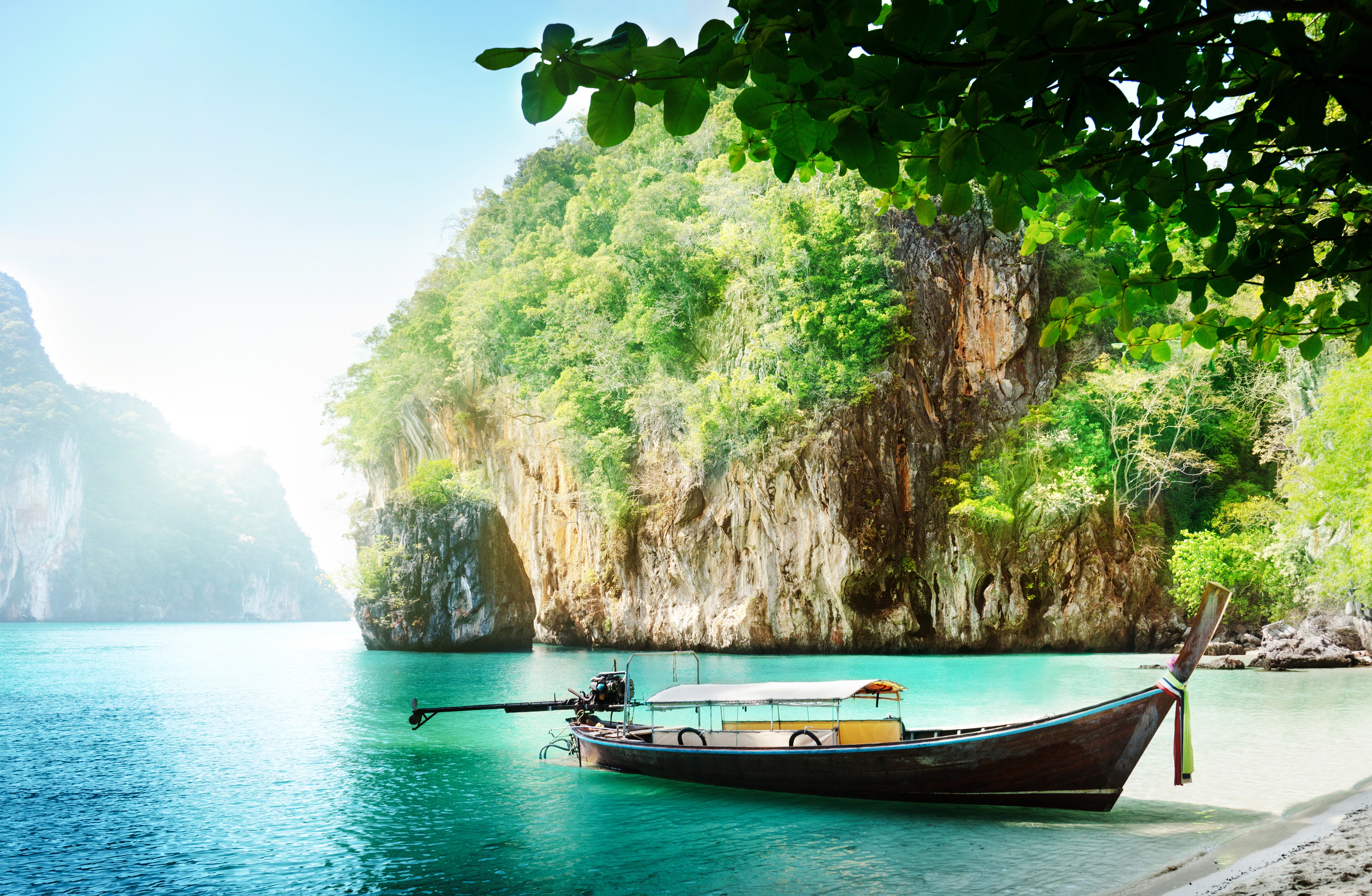day, landscape, real people, turquoise colored, nature, transportation, waterfront, clinker, sky, water, tranquil scene, plant, beauty in nature, brown, HD Wallpaper