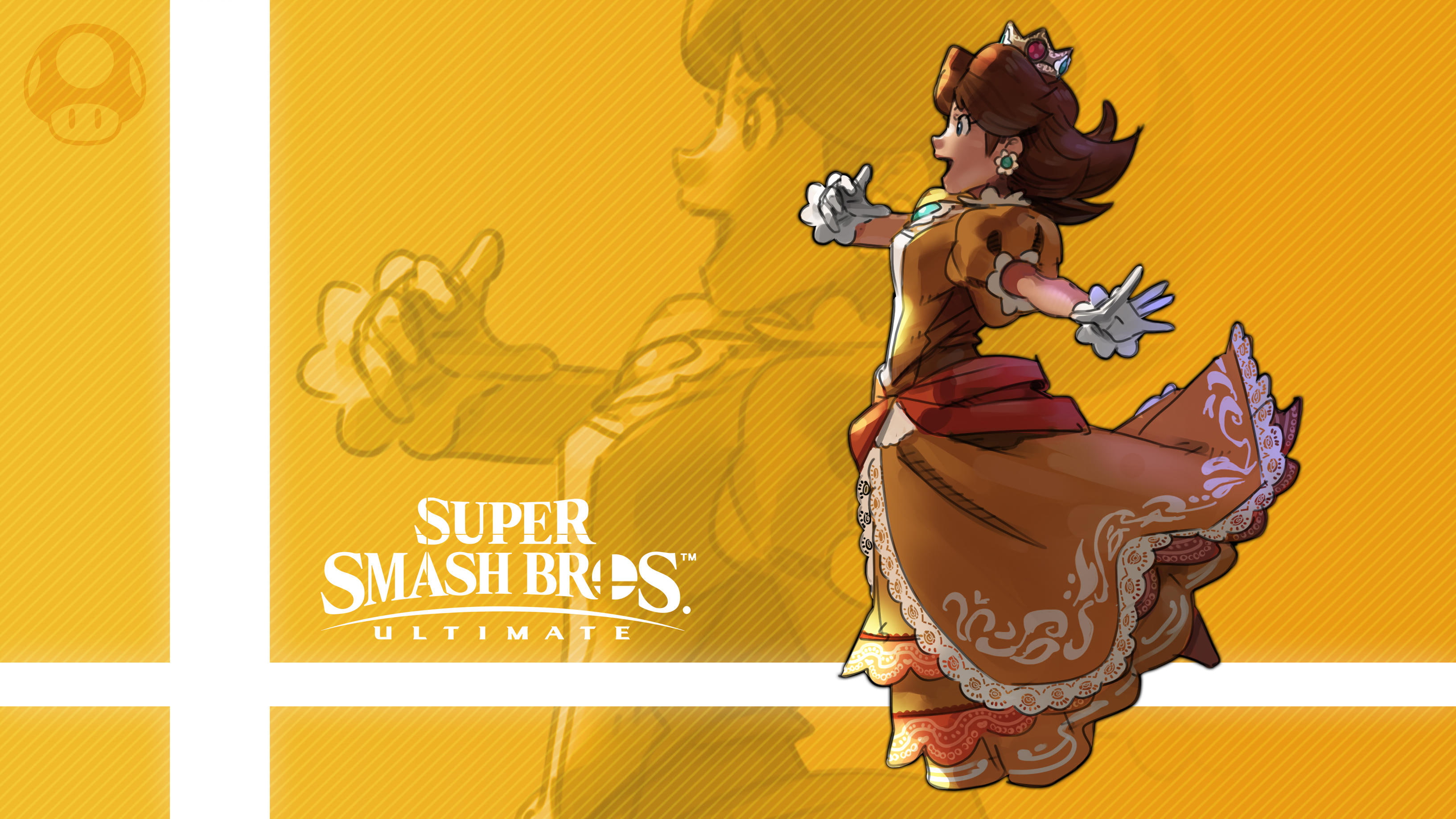Princess Daisy, 2K, Video Game, Super Smash Bros. Ultimate, HD Wallpaper