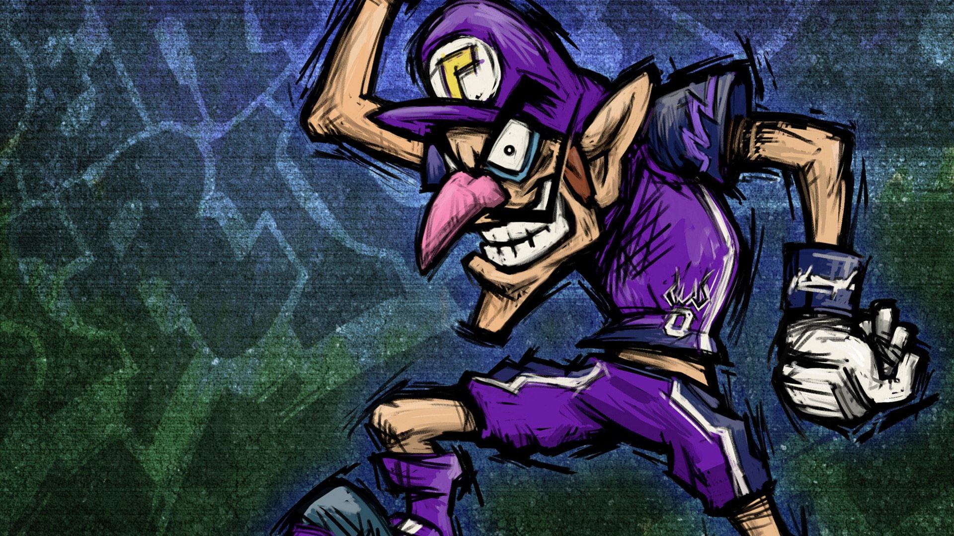 Super Mario Strikers, Mario, Waluigi, 1080P, HD Wallpaper