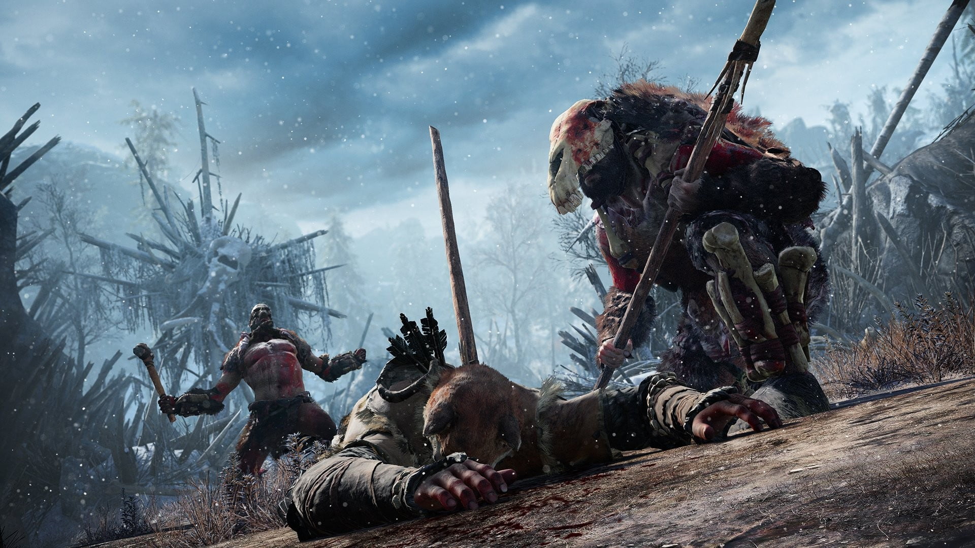 sky, real people, armed forces, military, domestic animals, clothing, men, weapon, day, aggression, far cry primal, government, army soldier, HD Wallpaper