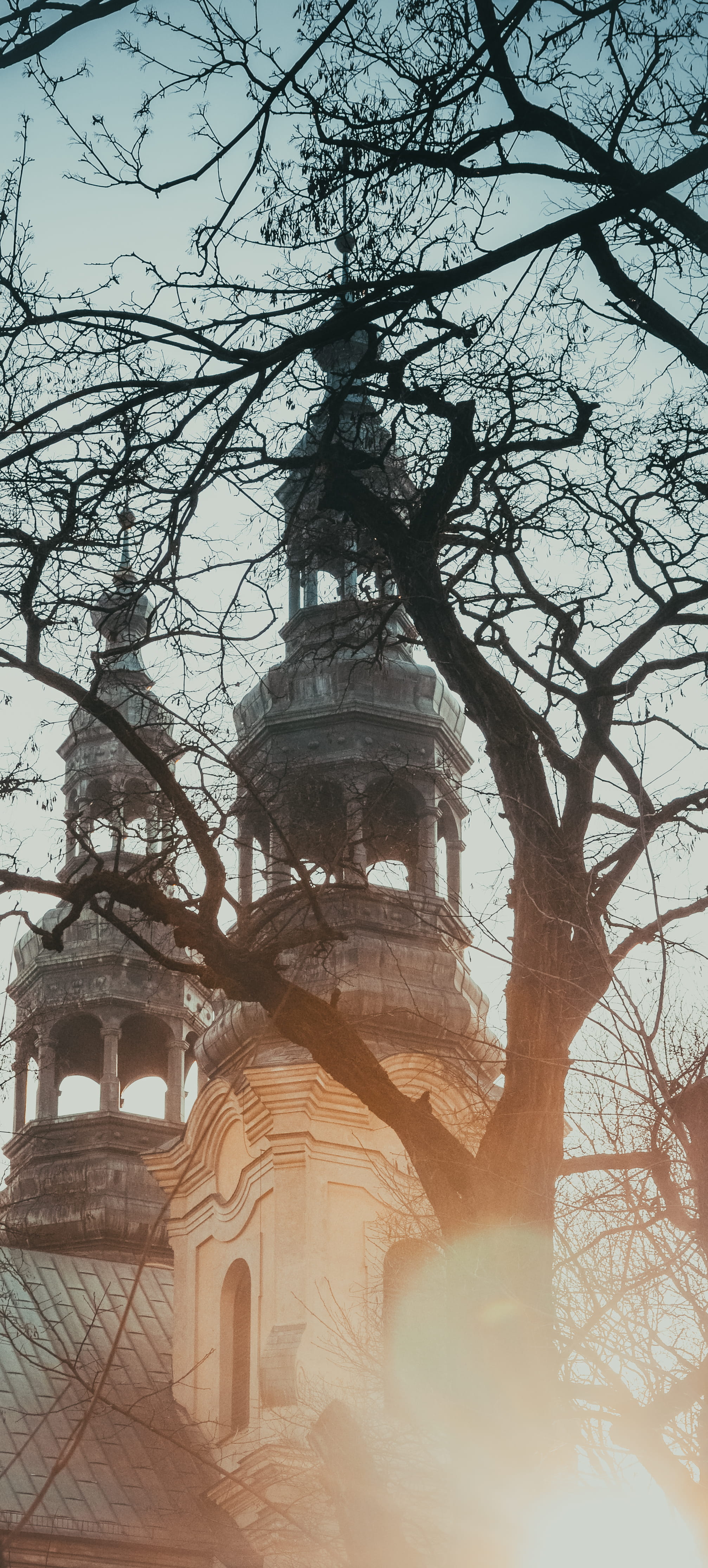 4K, built structure, bell, sun, white, building exterior, light, bell tower, spirituality, ancient civilization, day, brown, architecture, no people, white and brown, Phone HD Wallpaper