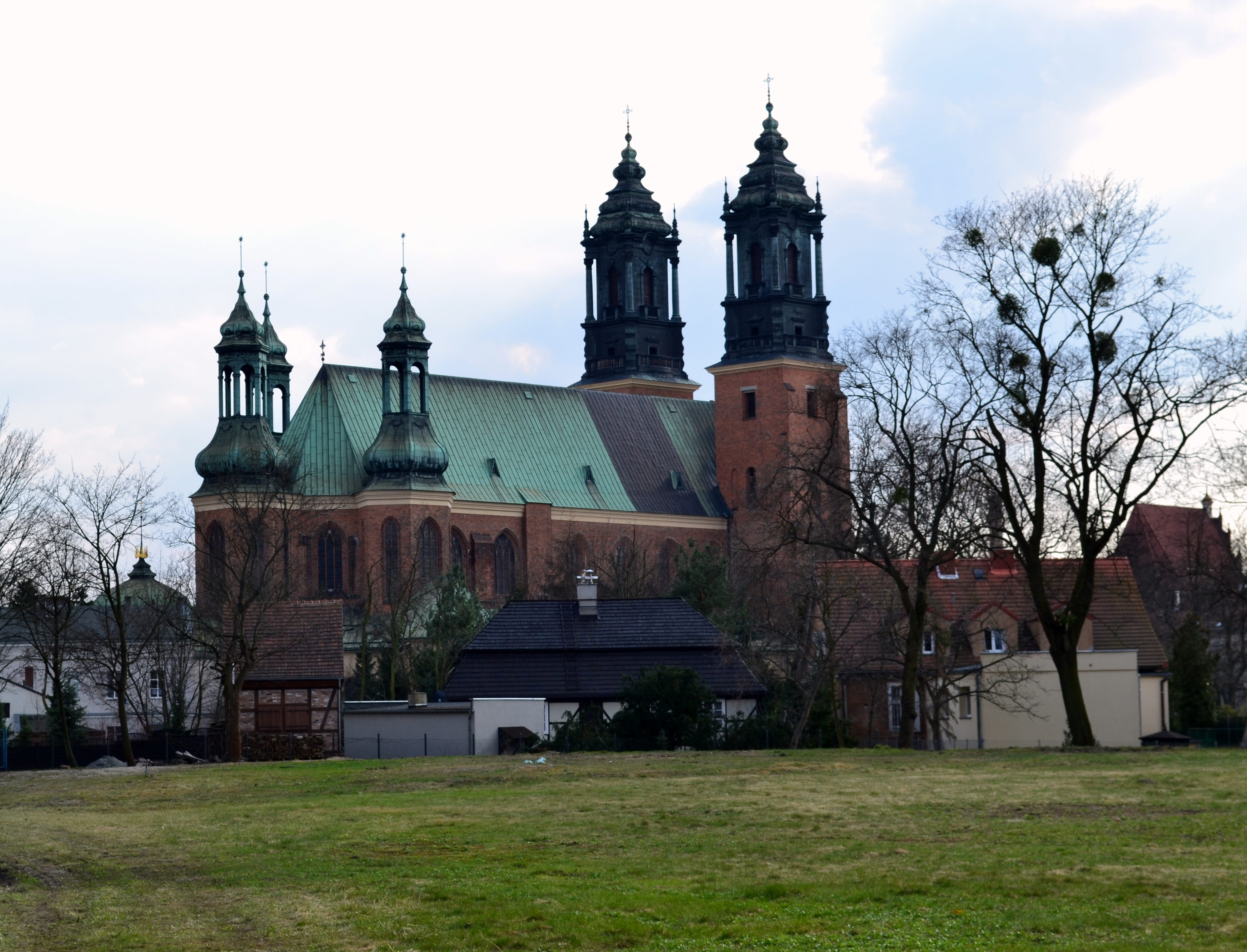 tower, built structure, the cathedral, building, spire, no people, tree, plant, grass, outdoors, place of worship, spirituality, nature, building exterior, HD Wallpaper
