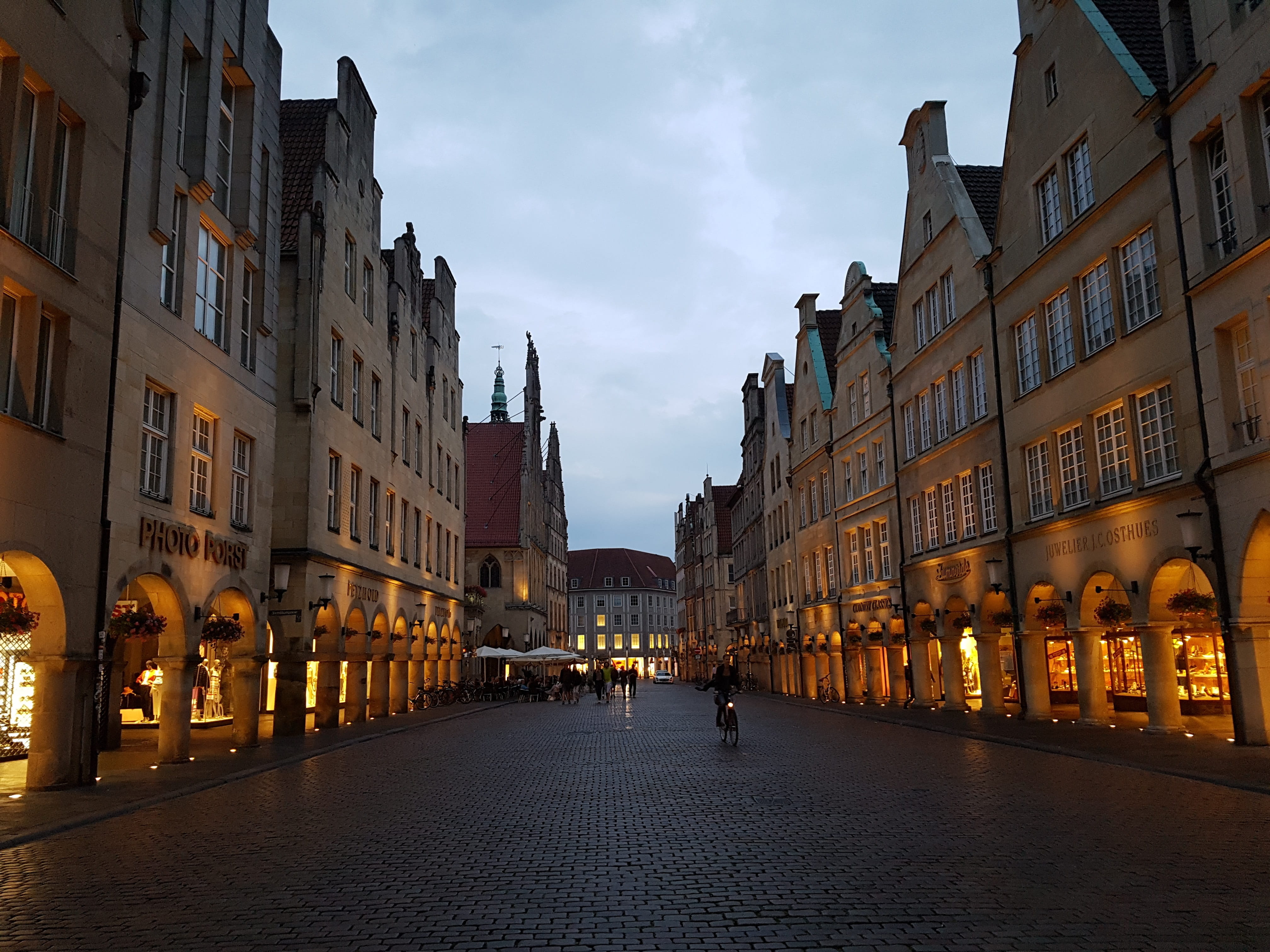 day, nature, 4K, direction, built structure, Downtown, outdoors, city ​​münster, center, buy team, street, Münster, the way forward, city life, cloud - sky, HD Wallpaper