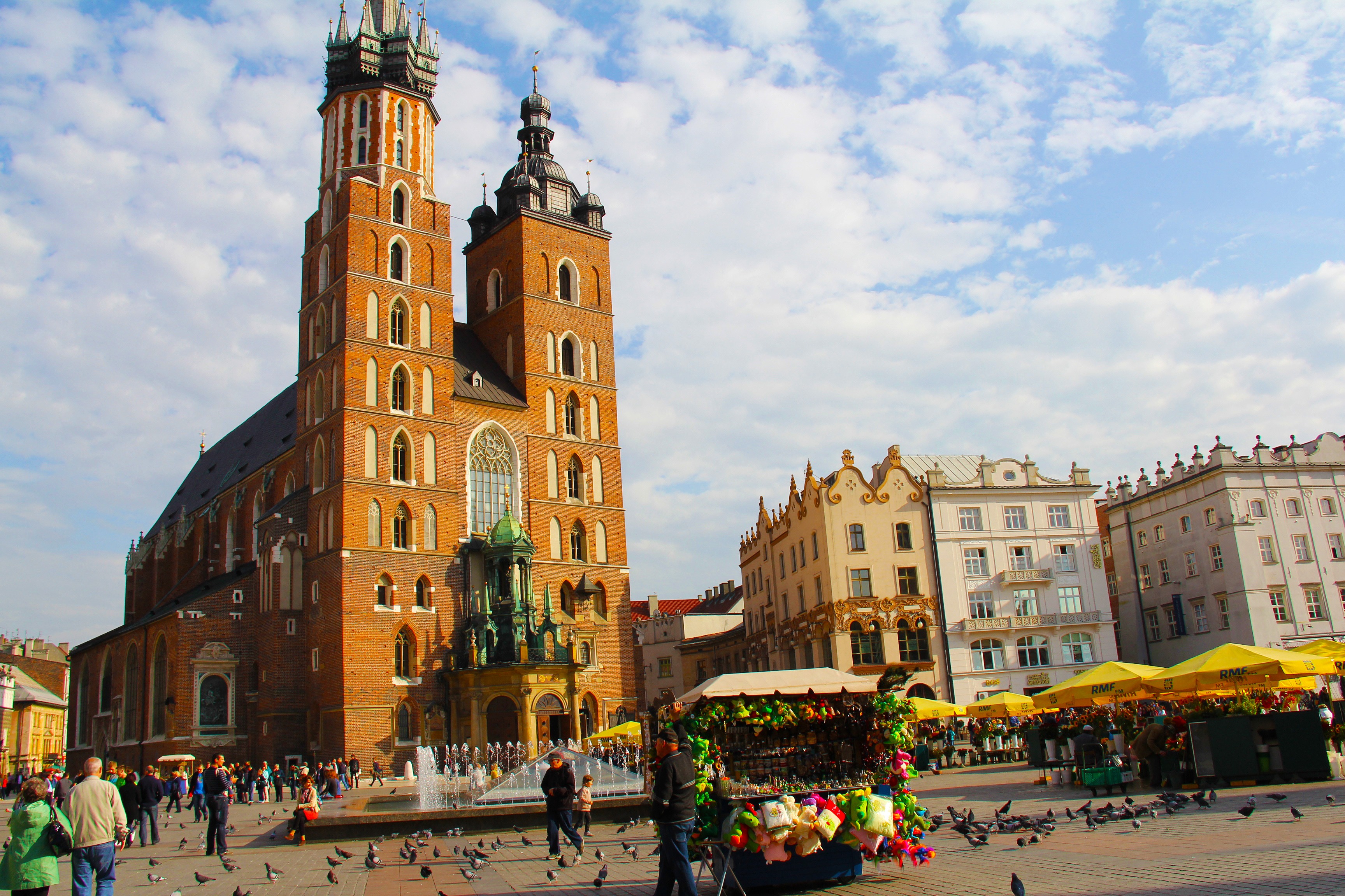 city, cloud - sky, crowd, tourism, church, nature, travel, outdoors, women, market square, real people, poland, old town, sky, krakow, men, cathedral, adult, HD Wallpaper