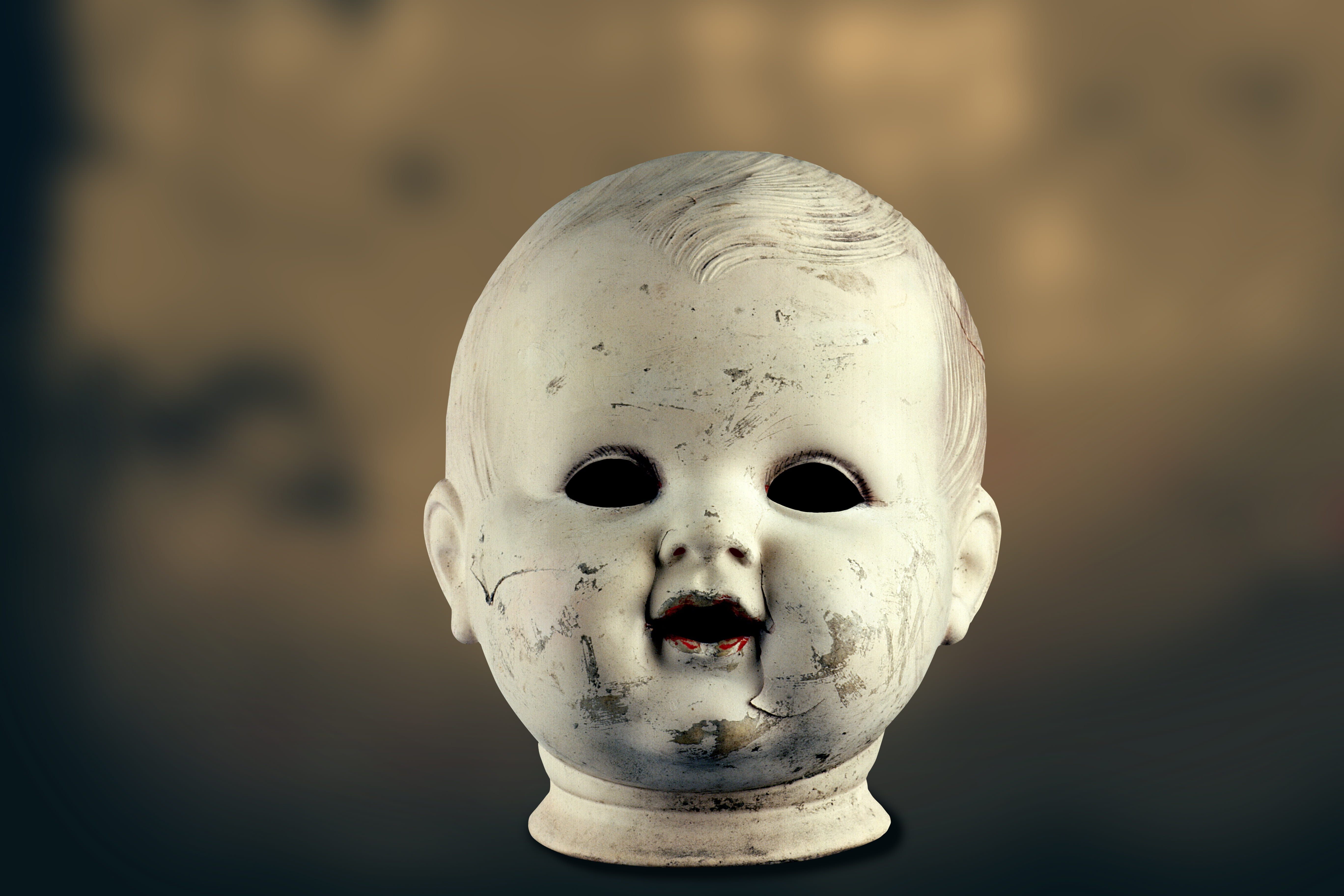 baby, single object, morbid, antique, head, focus on foreground, toy, art and craft, still life, craft, flea market, 5K, close-up, dead eyes, male likeness, HD Wallpaper