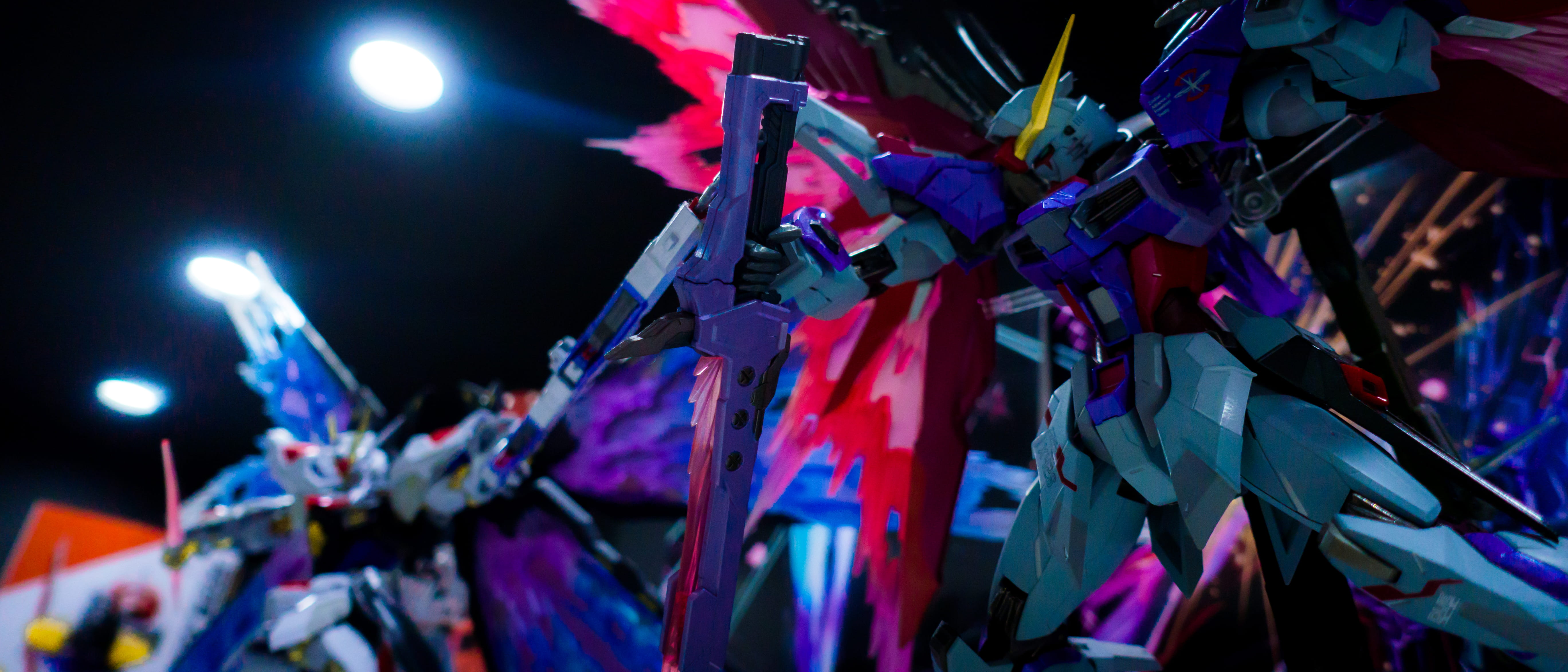 multi colored, decoration, arts culture and entertainment, gundam, plastic toy, anime, wings, cartoon, large group of objects, carnival - celebration event, HD Wallpaper