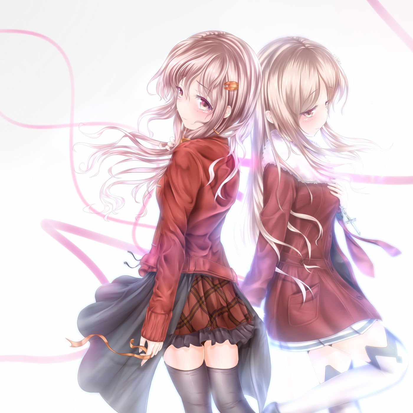 adult, women, people, fashion, 720P, blond hair, hairstyle, dress, art and craft, Guilty Crown, studio shot, hair, costume, females, three quarter length, Phone HD Wallpaper