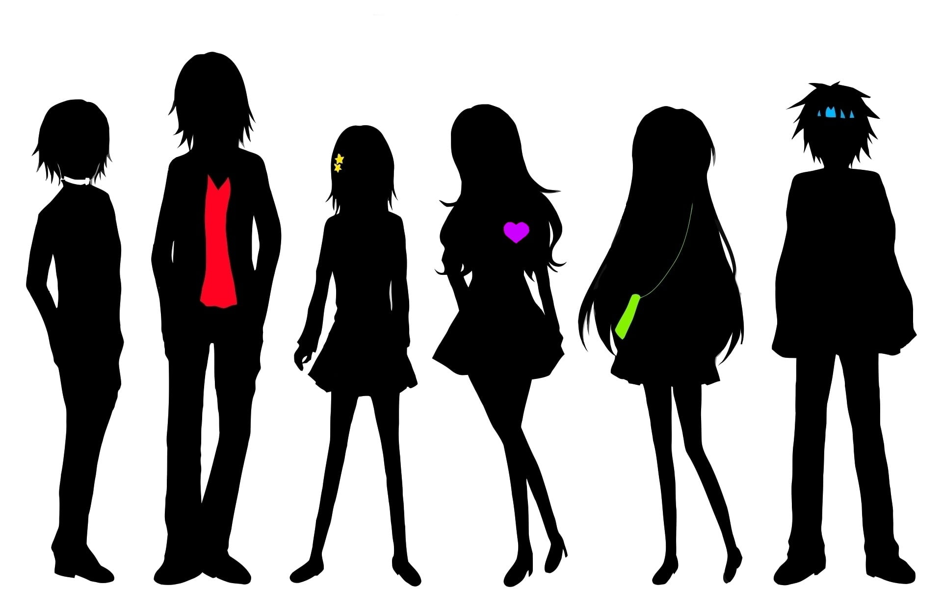 creativity, 1080P, white background, studio shot, Kakine Teitoku, art and craft, silhouette, arts culture and entertainment, indoors, Shokuhou Misaki, HD Wallpaper