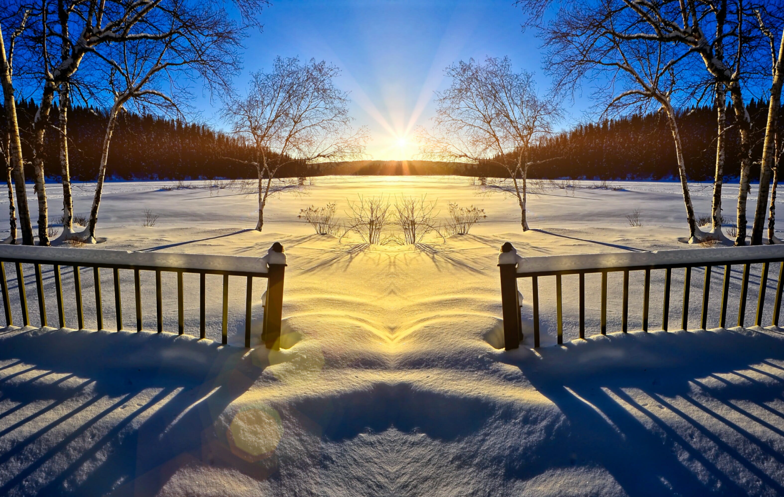 scenic, light, photography, transition, outdoor, end, new, blue, quiet, fjord, ice, mother, sunbeam, yellow, tranquil, frozen, tranquil scene, landscape, HD Wallpaper