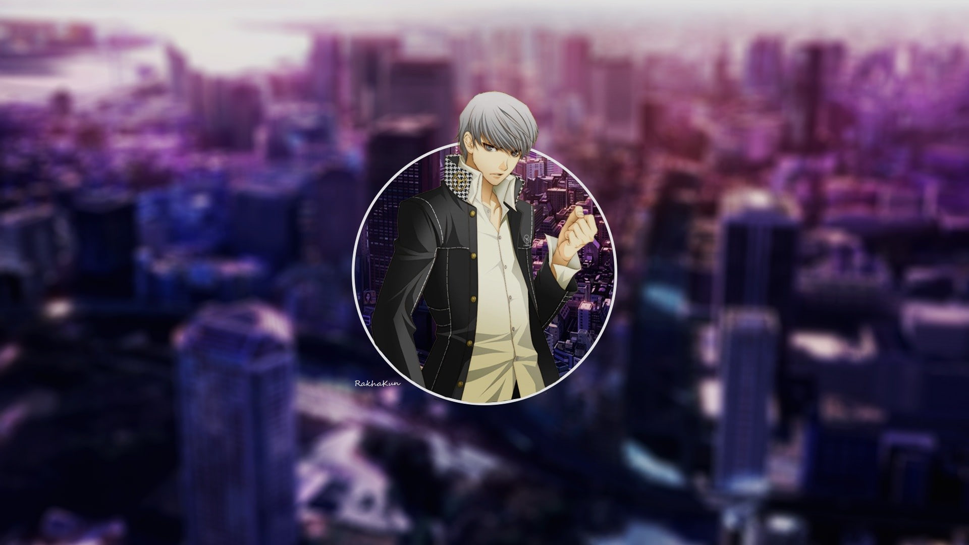 1080P, city, Persona 4, anime, Narukami Yu, Persona series, Shin Megami Tensei Series, HD Wallpaper