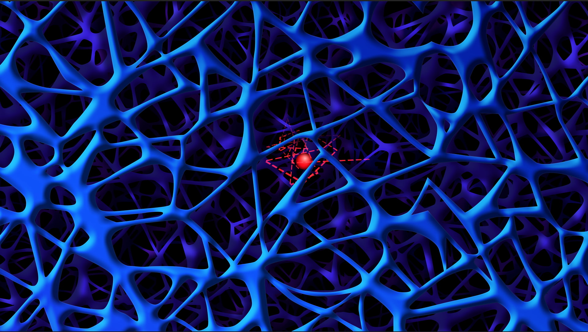 1080P, 3D, digital art, network, abstract, HD Wallpaper