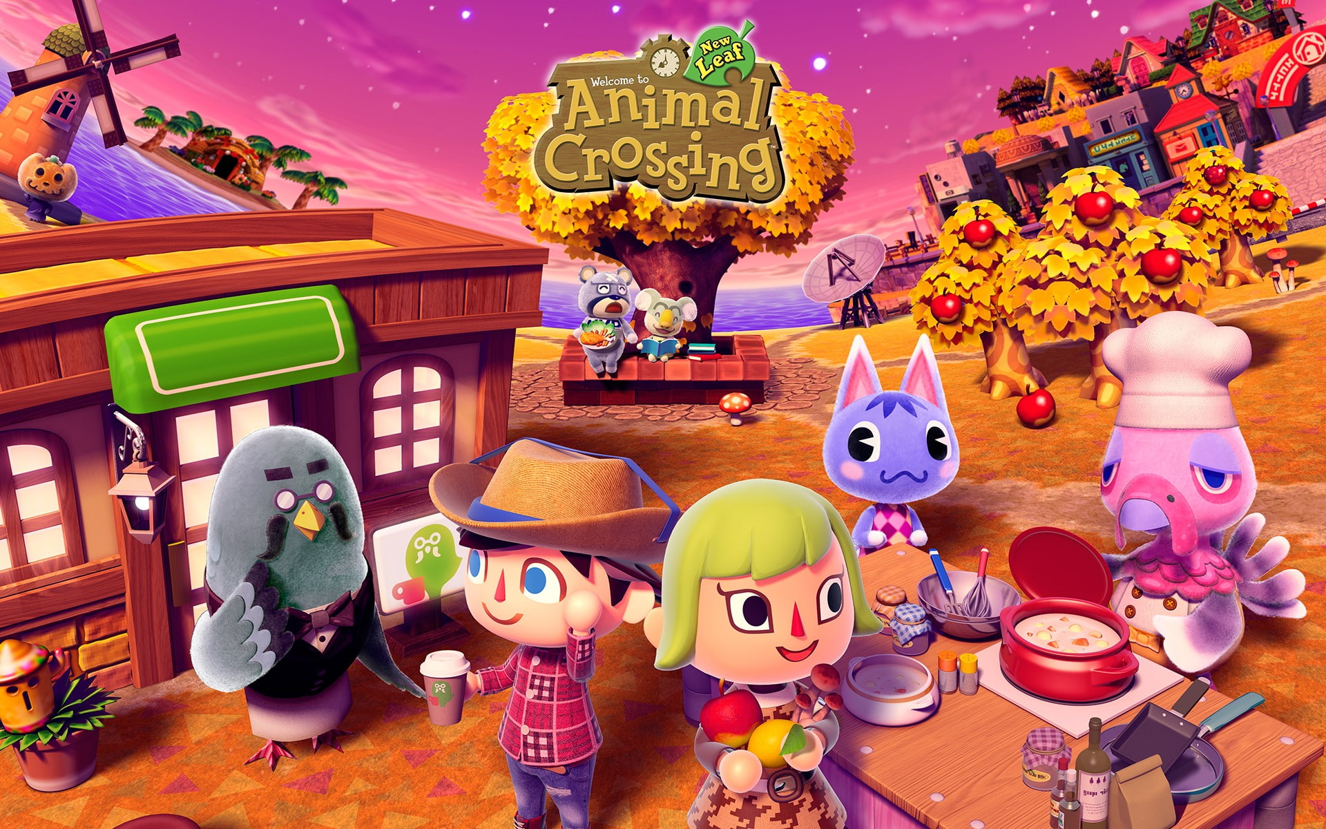 market, art and craft, animals, human representation, Animal Crossing New Leaf, seasons, video game characters, sweet, female likeness, creativity, variation, HD Wallpaper