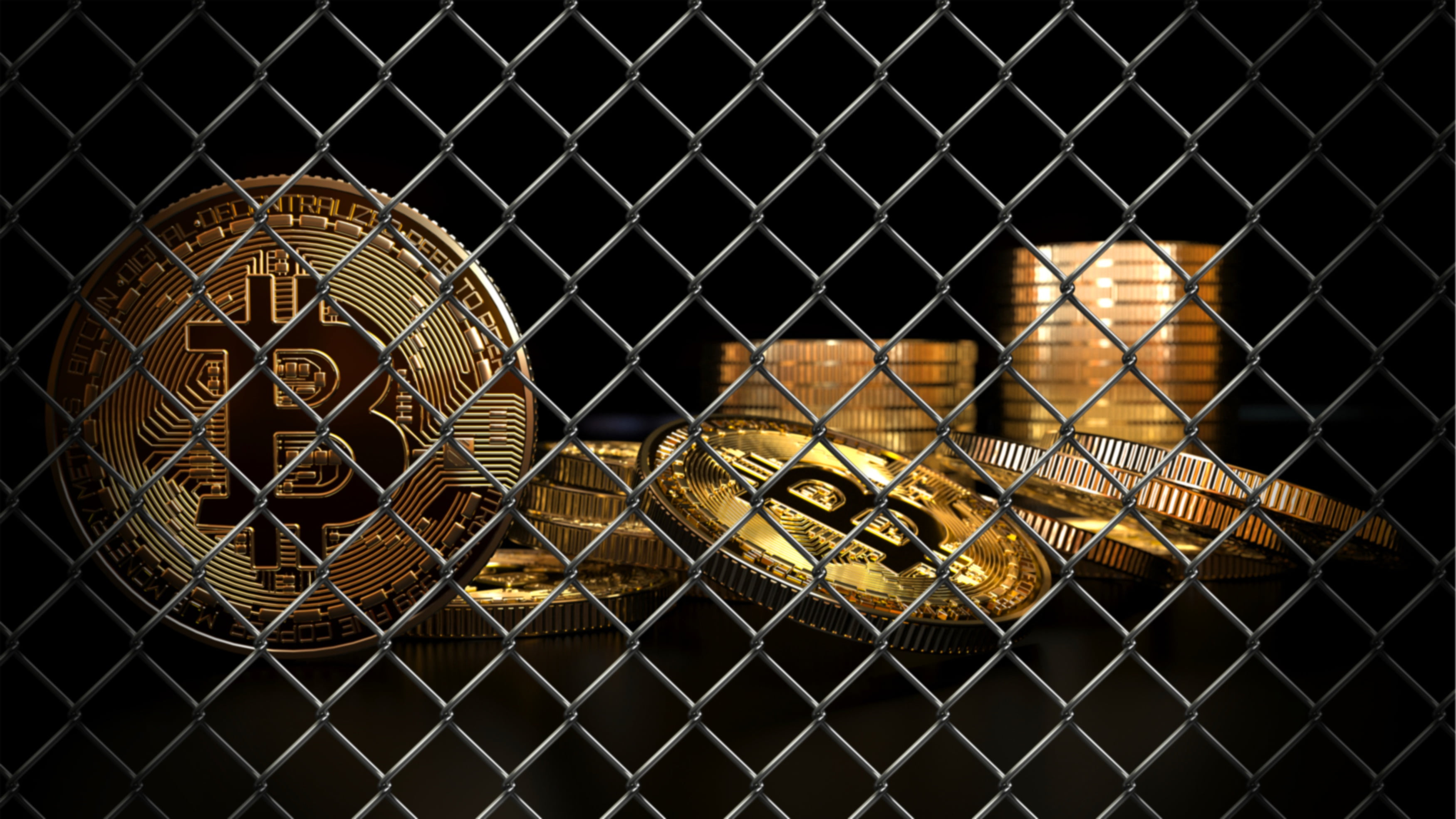 2K, mesh, btc, bitcoin, grid, coins, ban, HD Wallpaper