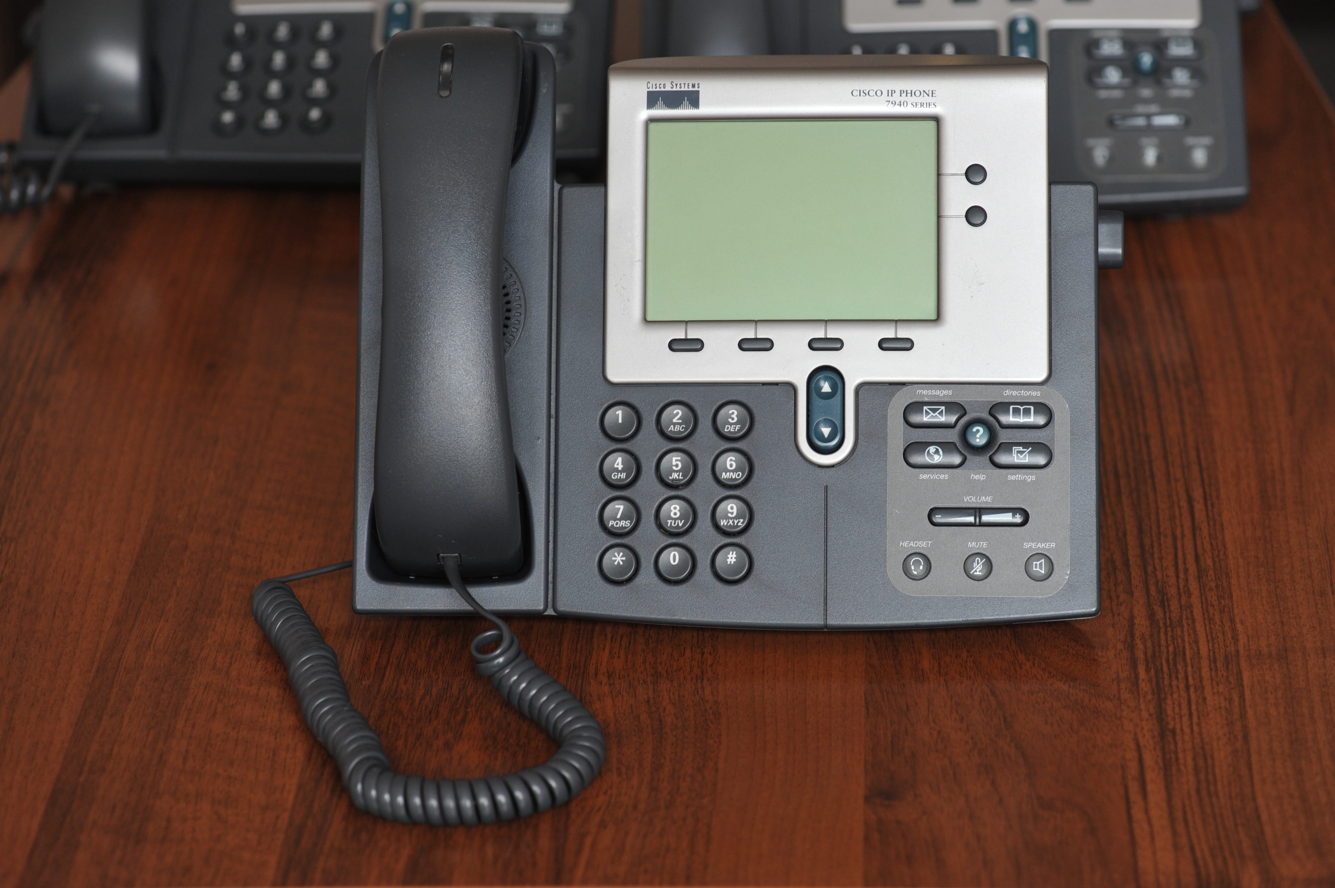 telephone receiver, keypad, phone cord, communication, technology, indoors, no people, computer, equipment, cisco, push button, retro styled, 7941, cable, HD Wallpaper
