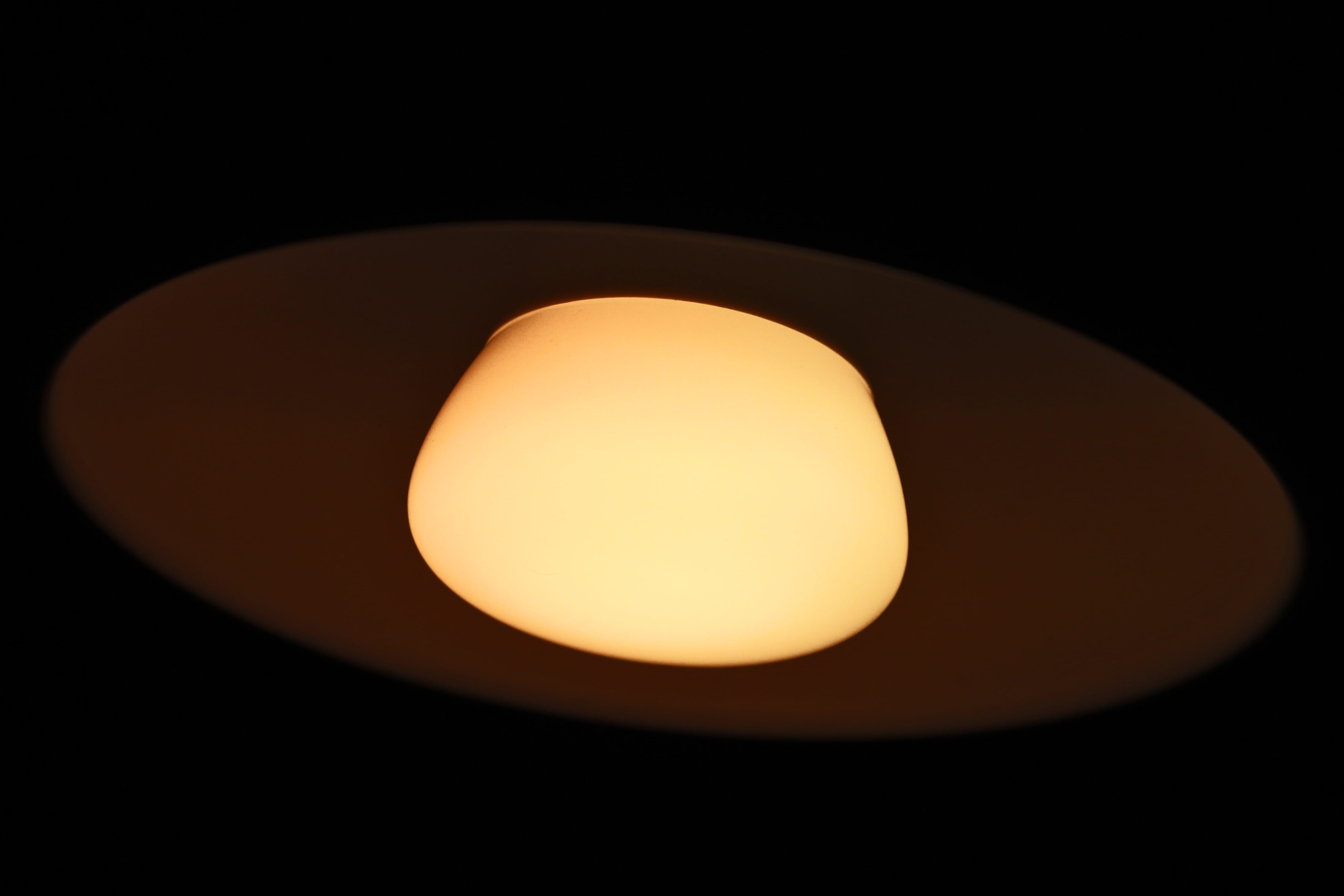 hightech, lamp, black color, orange color, light - natural phenomenon, dark, indoors, electricity, lighting equipment, egg, bulb, electric lamp, single object, HD Wallpaper