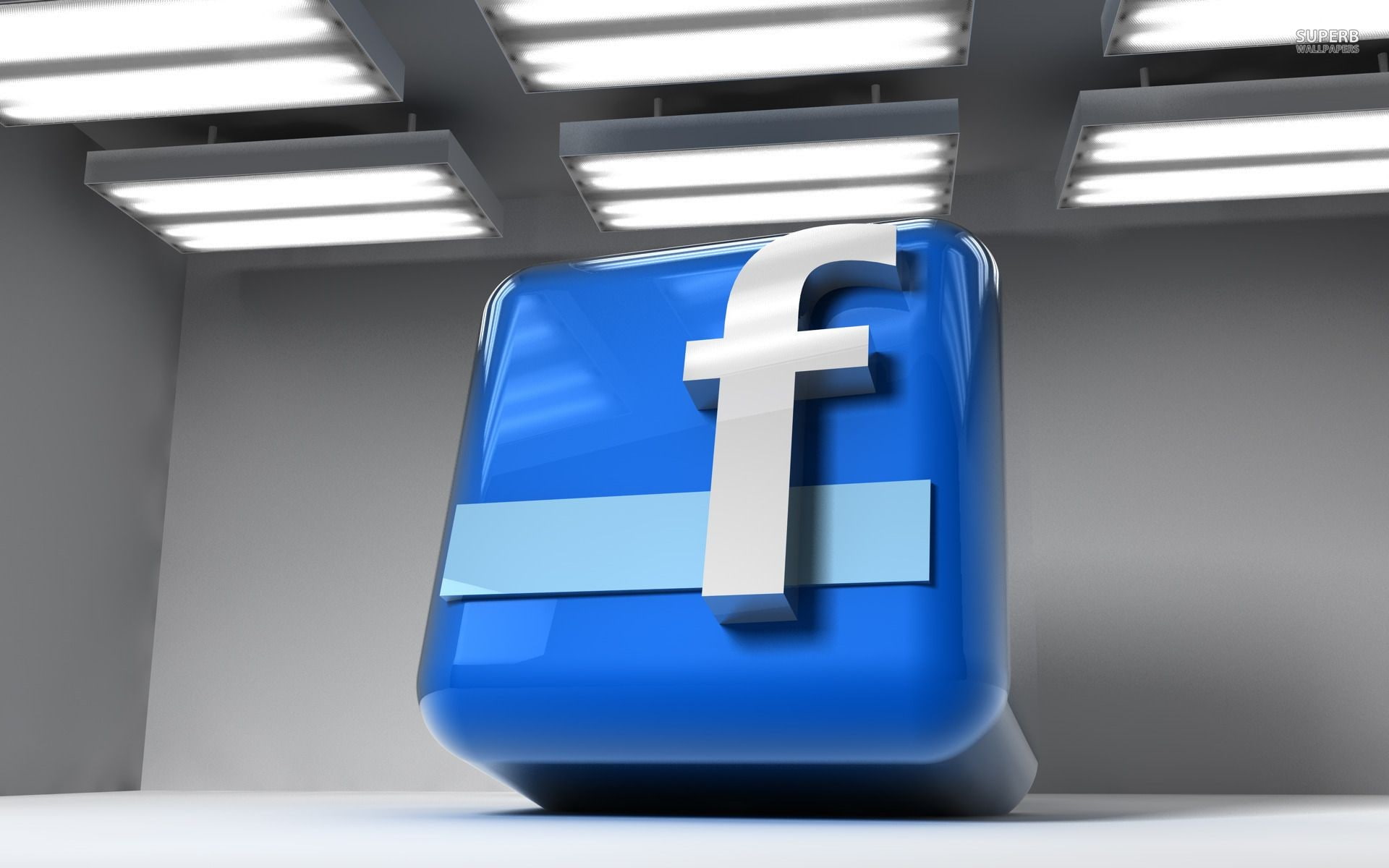 minimalism, abstract, room, Facebook, 1080P, lights, artwork, pixelated, digital art, HD Wallpaper