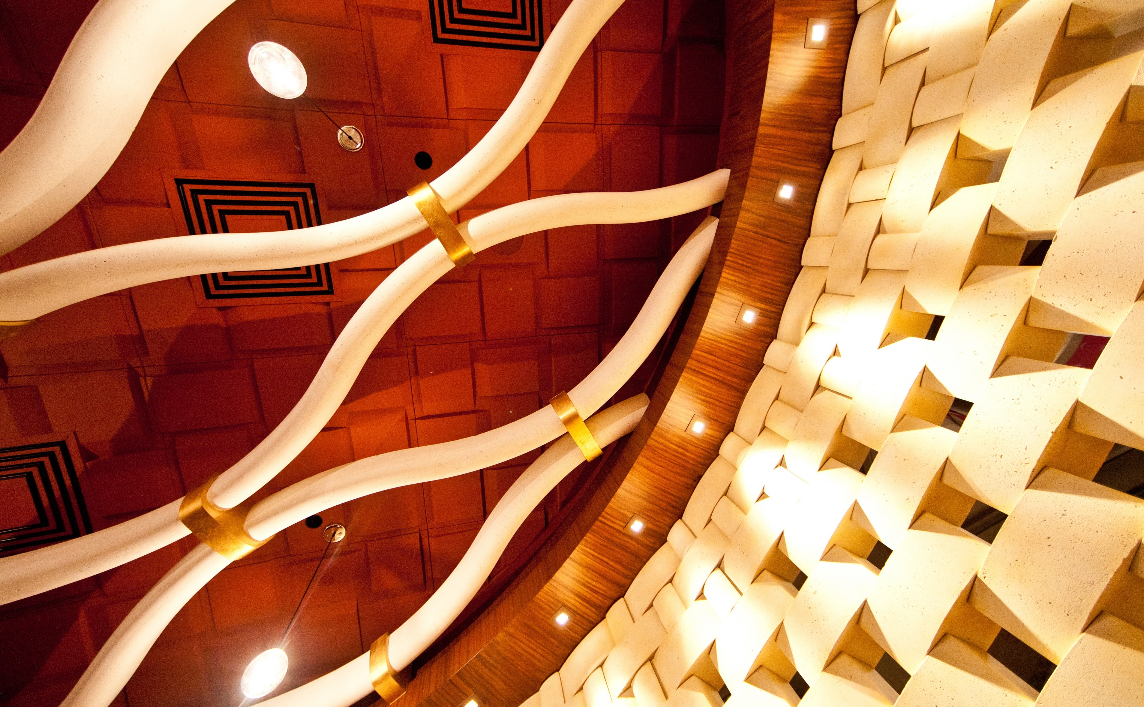 las vegas, 4K, tweet, lighting equipment, City Center, ceiling, united states, decoration, Queue Bar, high angle view, design, pattern, modern, electricity, HD Wallpaper