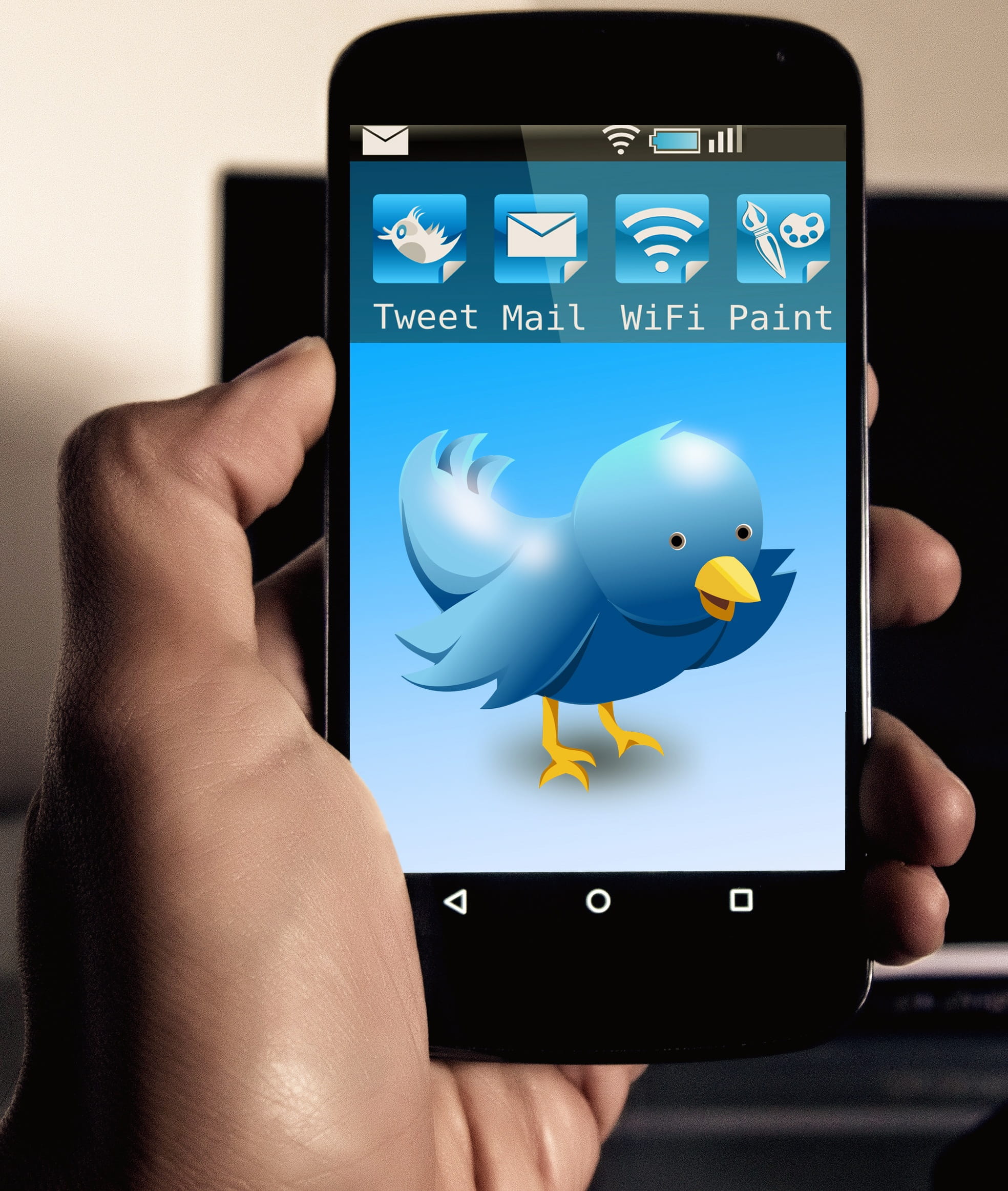 finger, button, company, contact, wireless, electronics, tweet, display, application, smart phone, screen, phone, android, icon, app, connection, office, Phone HD Wallpaper