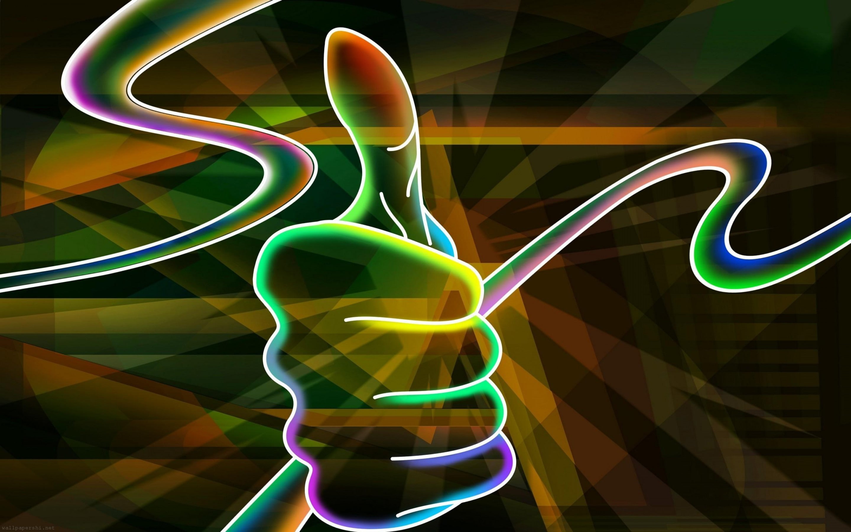 2K, colorful, thumbs up, HD Wallpaper