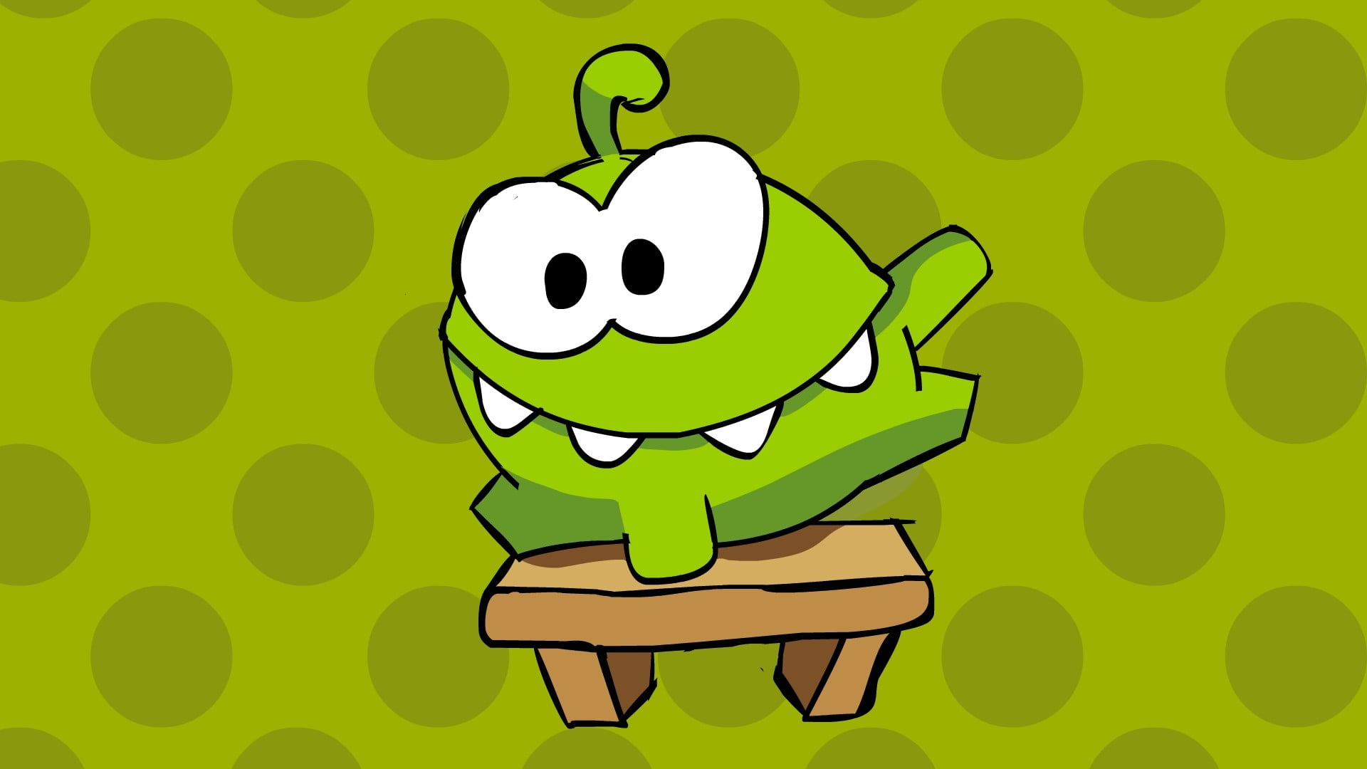 excitement, thumb, Cut the rope, emotion, green color, illustration, 1080P, positive emotion, celebration, one person, video games, fun, childhood, child, HD Wallpaper