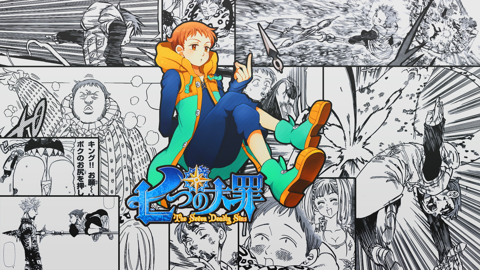 1080P, Anime, King (The Seven Deadly Sins), The Seven Deadly Sins, HD Wallpaper