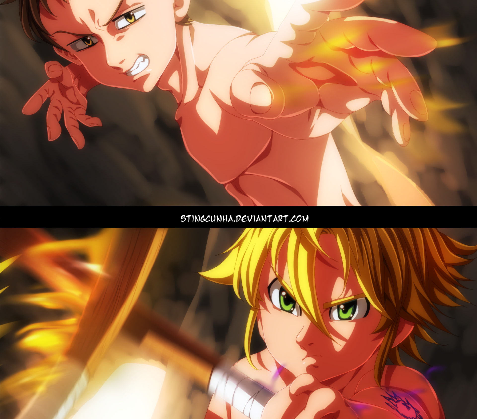 King (The Seven Deadly Sins), Meliodas (The Seven Deadly Sins), The Seven Deadly Sins, 1080P, Anime, HD Wallpaper
