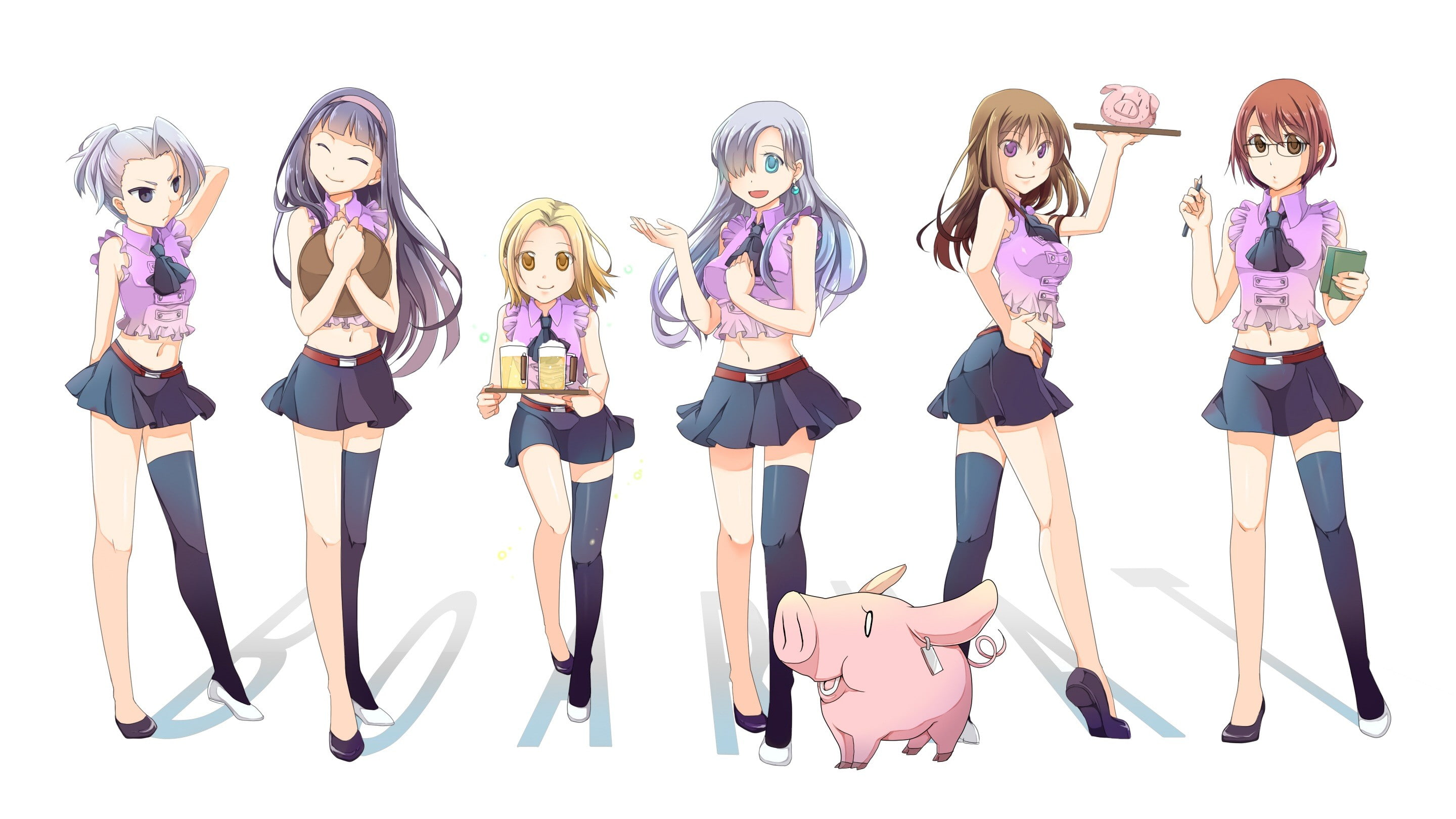 Nanatsu no Taizai, Gowther ( Sin of Lust ), 2K, Jericho, Diane (Sin of Envy), Elizabeth Liones, Guila, Elaine, HD Wallpaper