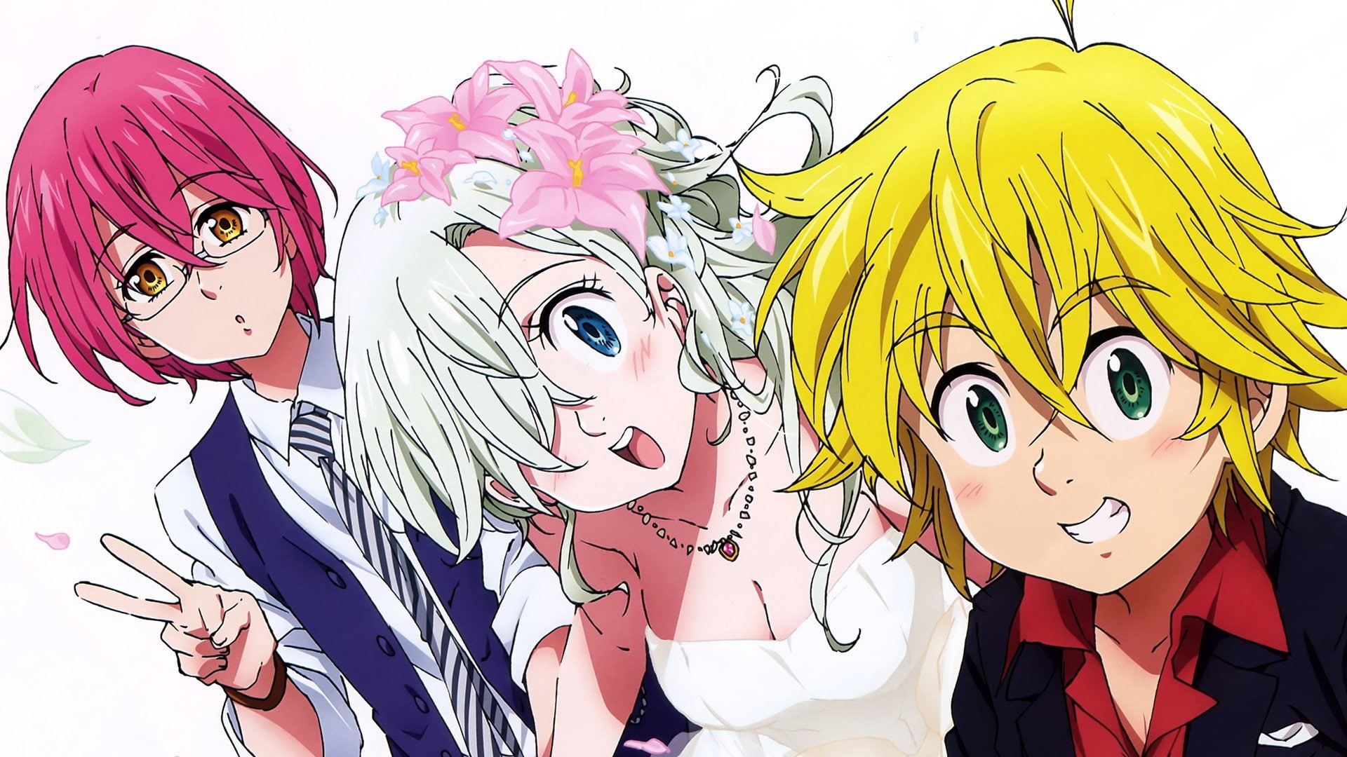 x, Elizabeth Liones, liones, hd, anime, elizabeth, lust, sin, gowther, Meliodas, 1080P, taizai, Nanatsu No Taizai, nanatsu, Gowther ( Sin Of Lust, 1920x1080 px, HD Wallpaper