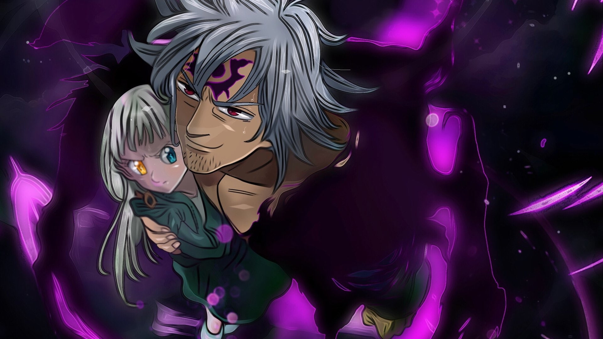 Estarossa (The Seven Deadly Sins), Elizabeth Liones, The Seven Deadly Sins, Anime, 1080P, HD Wallpaper