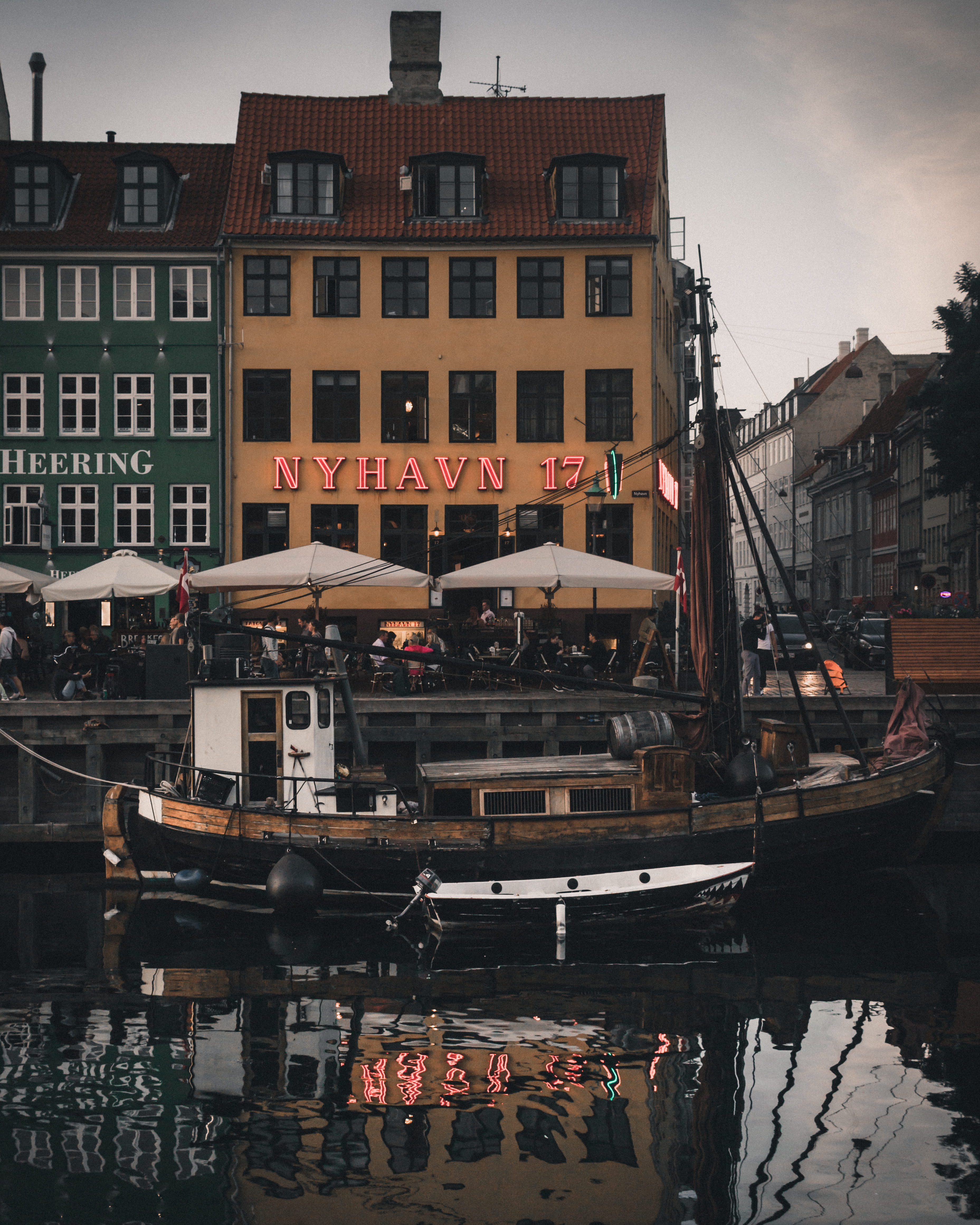 river, city, sky, netherlands, architecture, cityscape, building, cultures, nautical Vessel, amsterdam, transportation, house, city Life, sunset, pub, built Structure, Phone HD Wallpaper