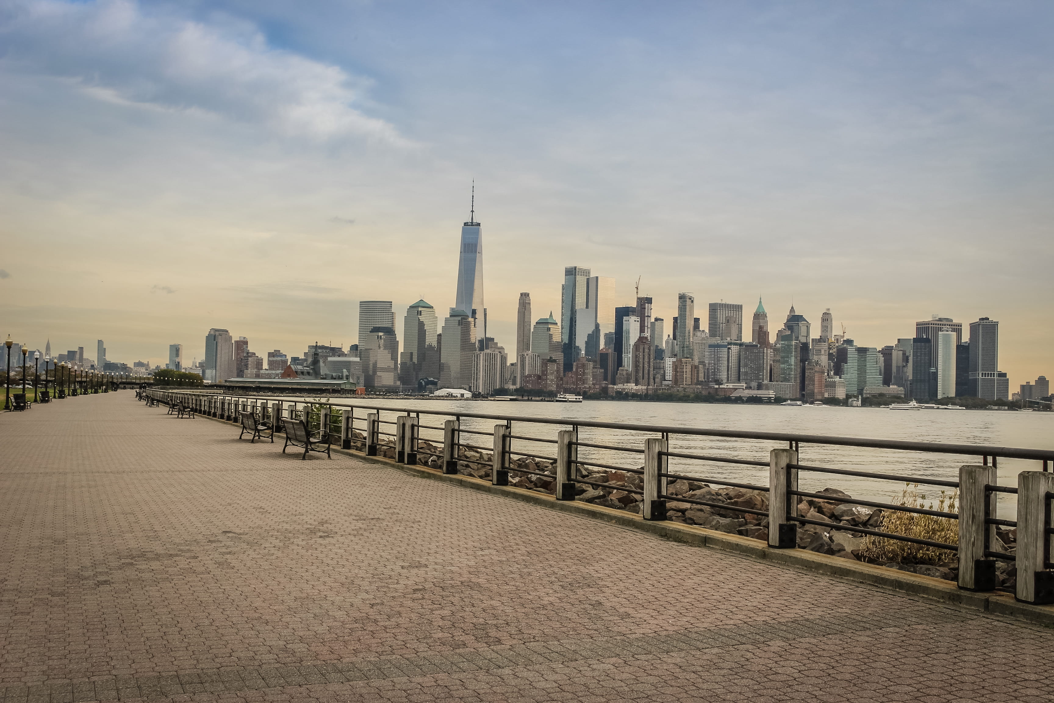 tower, urban, building exterior, office building exterior, tall - high, built structure, port, path, buildings, building, sky, banister, spire, waterfront, HD Wallpaper