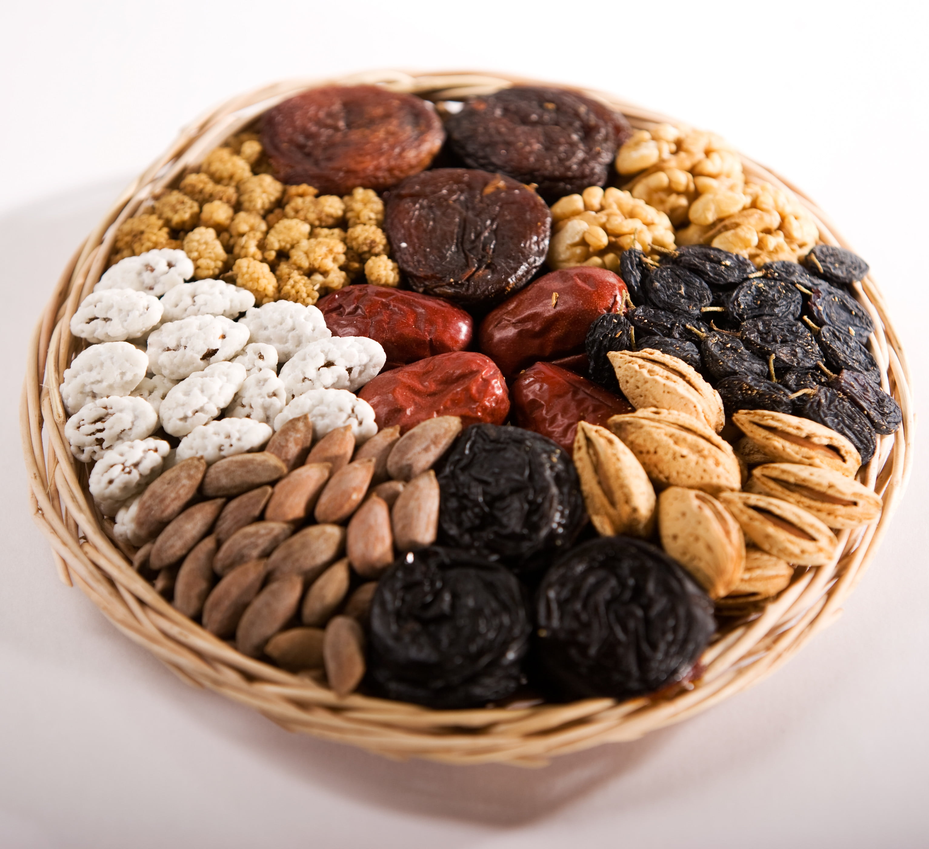vegetarian Food, dried Food, raw Food, white, assorted, dried Fruit, backgrounds, breakfast, snack, oats - food, sweet Food, nature, macro, bowl, no People, HD Wallpaper