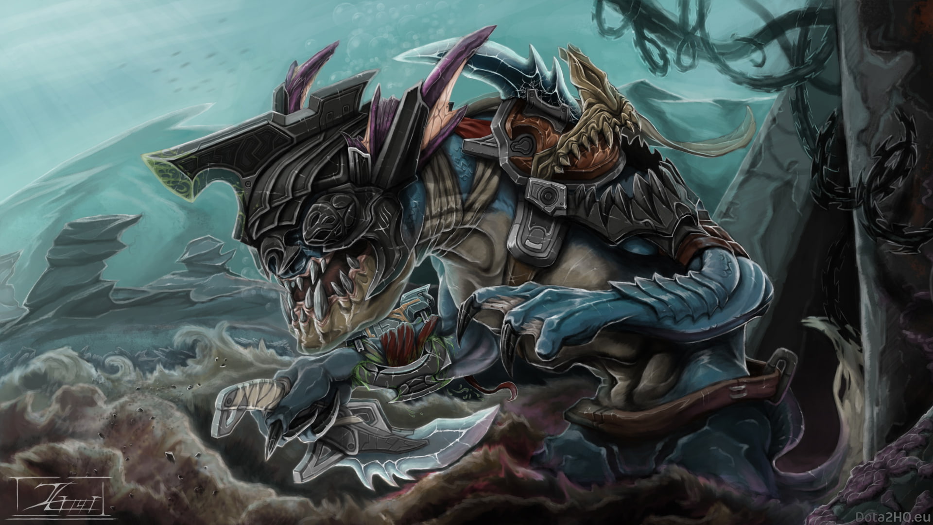 art, 1080P, nightcrawler, slark, HD Wallpaper