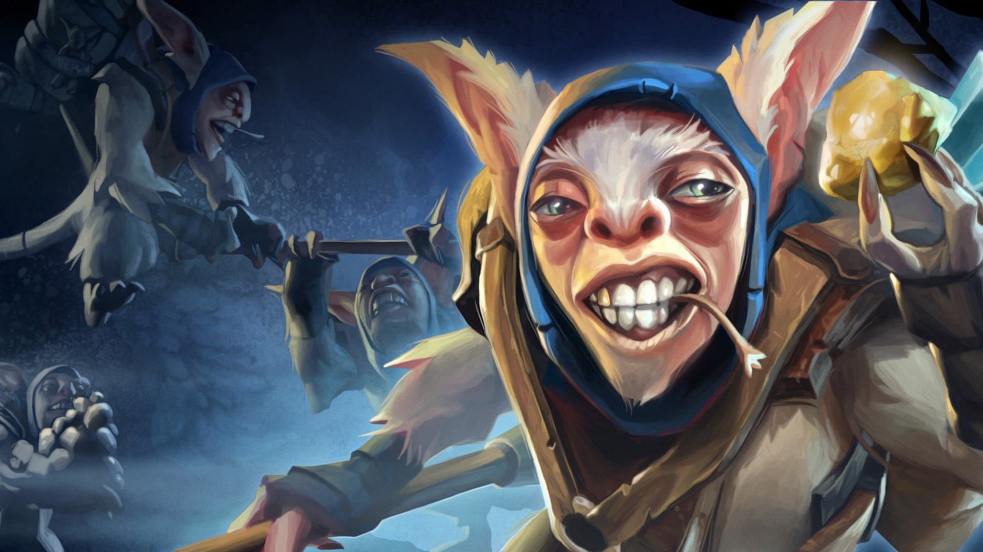 Art, people, headshot, fun, adult, ecstatic, cheerful, portrait, laughing, emotion, mouth open, 1080P, happiness, positive emotion, human body part, Dota 2, HD Wallpaper