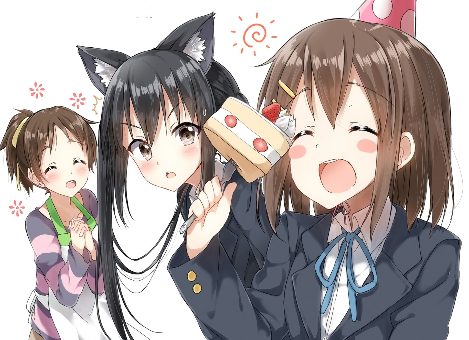 1080P, Yui Hirasawa, K-ON!, Azusa Nakano, Anime, Ui Hirasawa, HD Wallpaper