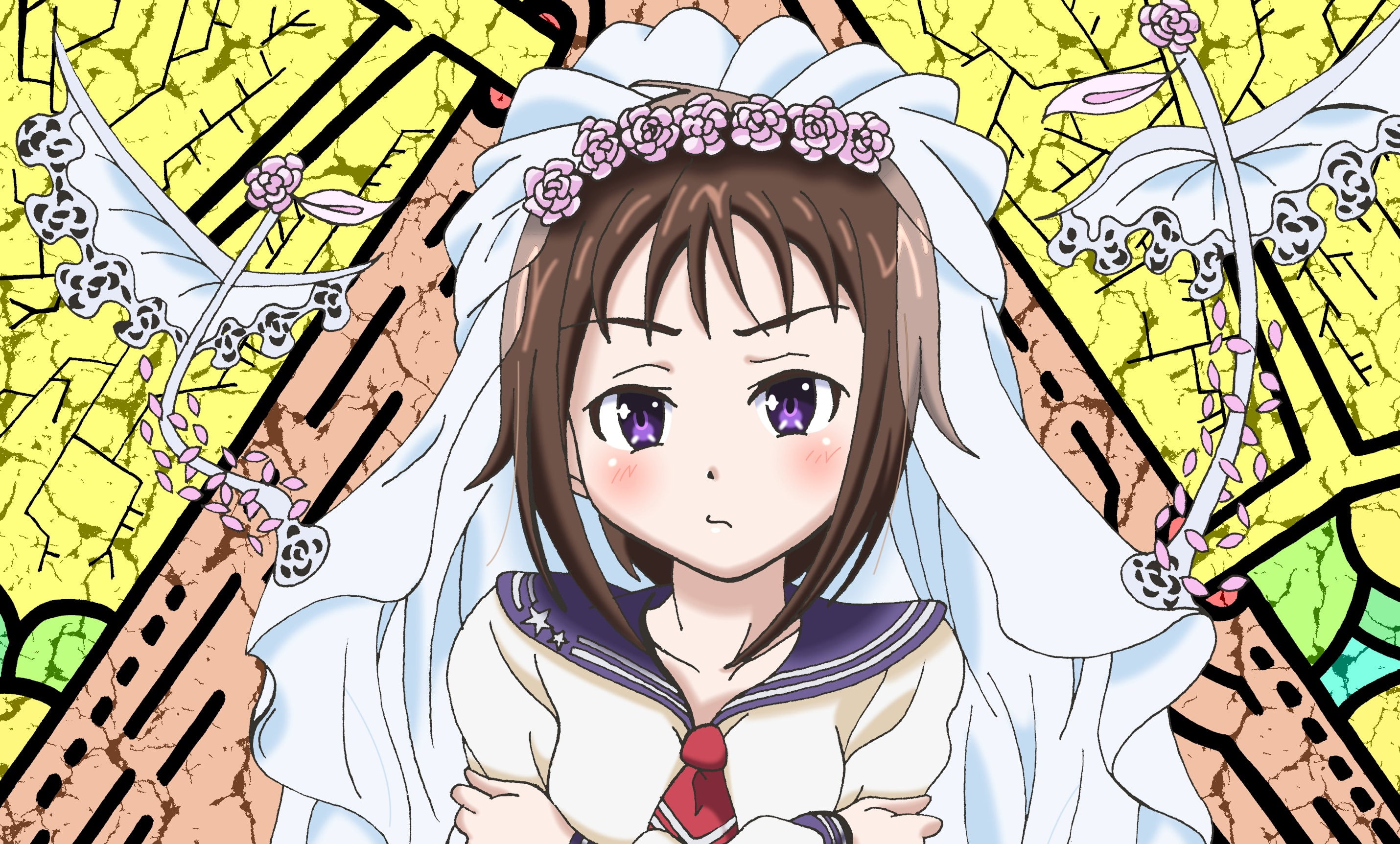 Anime, 2K, My Wife is the Student Council President, Ui Wakana, HD Wallpaper