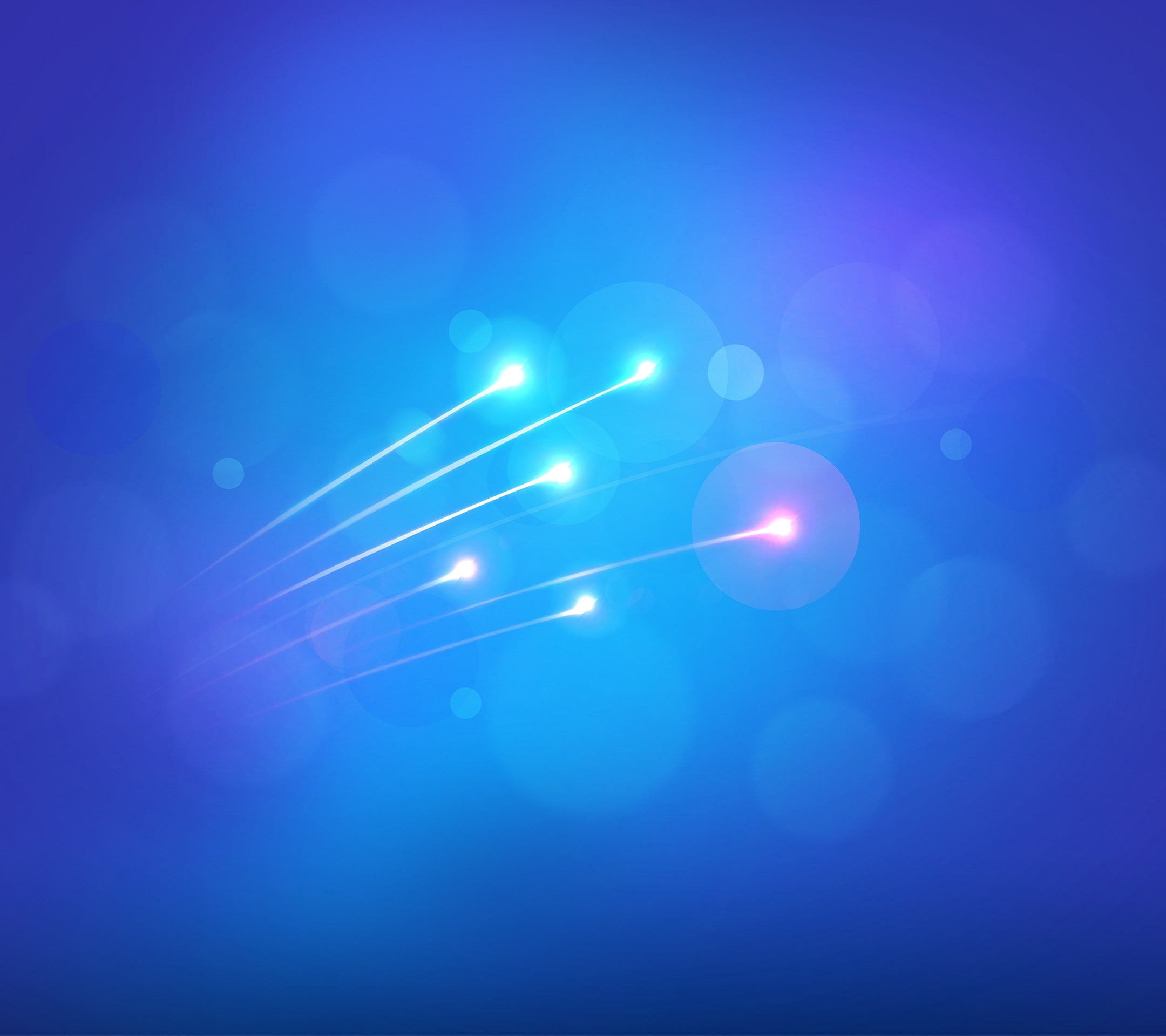 ui, Abstractions, strobe, 1080P, nubia, Nubia UI, light, color blue, HD Wallpaper
