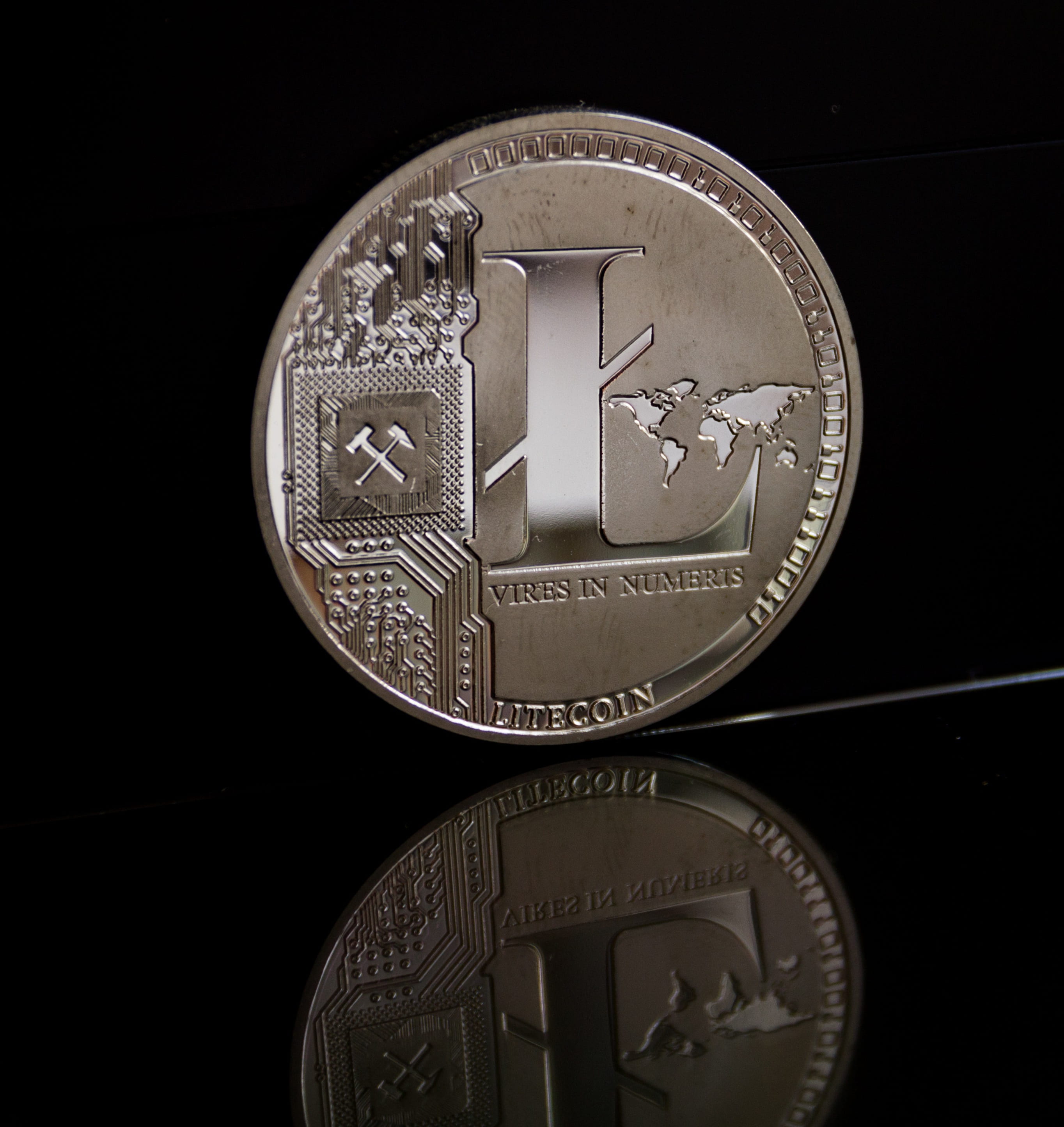 cryptocurrency, close-up, geometric shape, finance, monetary, directly above, 2K, circle, studio shot, crypto, still life, text, representation, cash, Phone HD Wallpaper