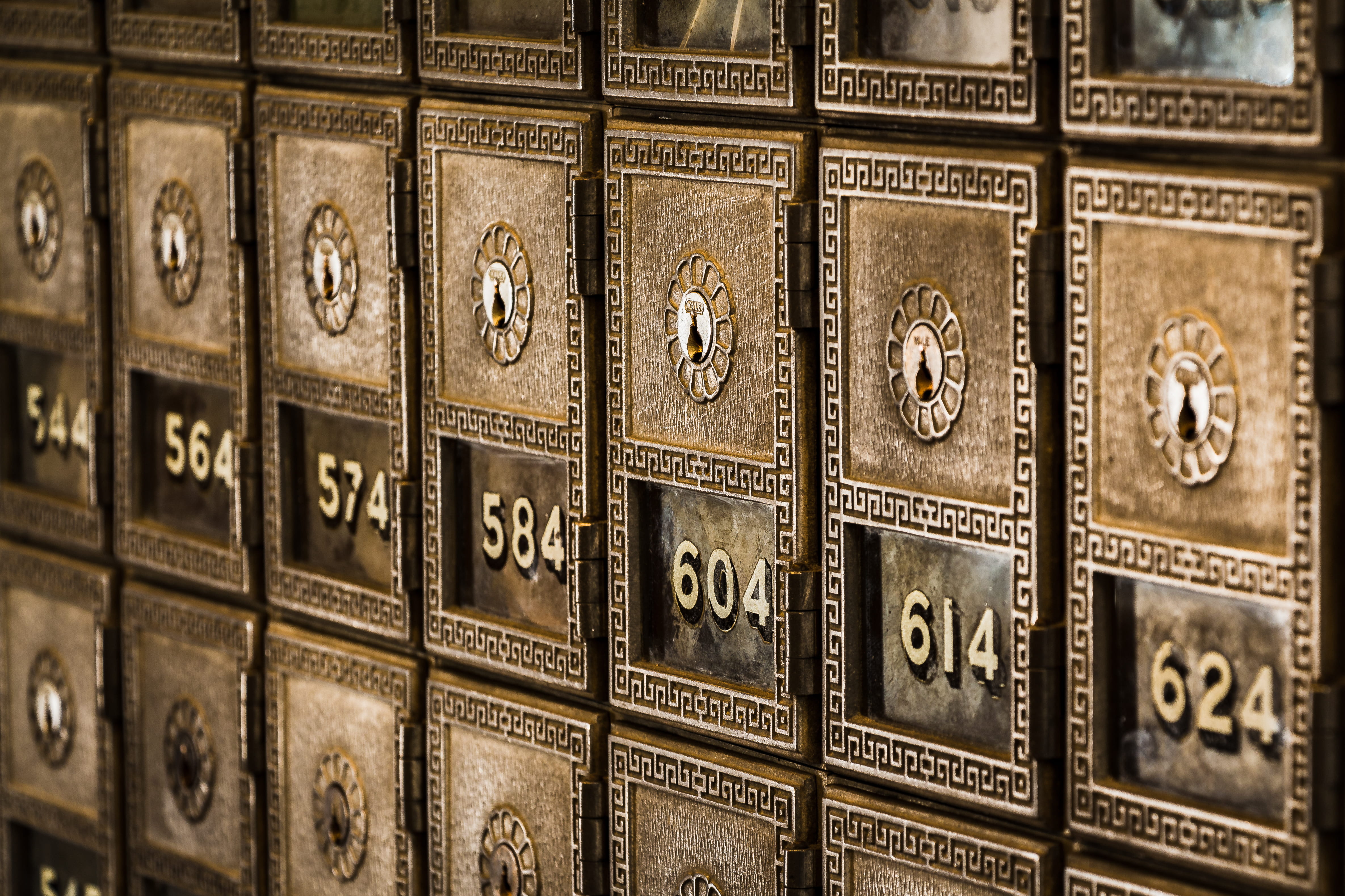 full frame, deposit, collection, metal, old, close-up, bank, boxes, protection, ancient, old-fashioned, no people, close, order, 4K, locker, repetition, HD Wallpaper