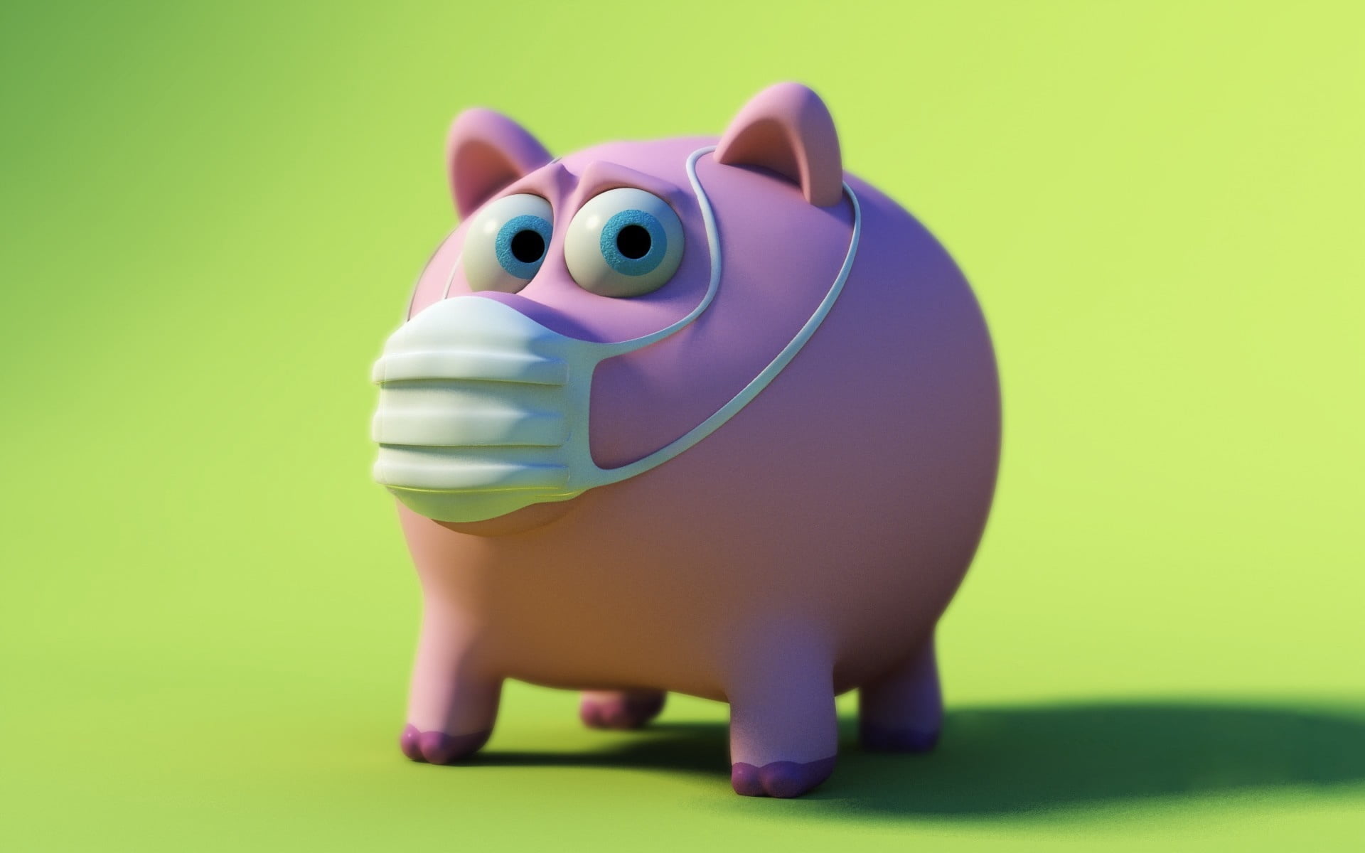 pink Color, coin Bank, green color, animal, wealth, colored background, banking, toy, currency, bank Deposit Slip, mask, coin, pig, single object, indoors, HD Wallpaper