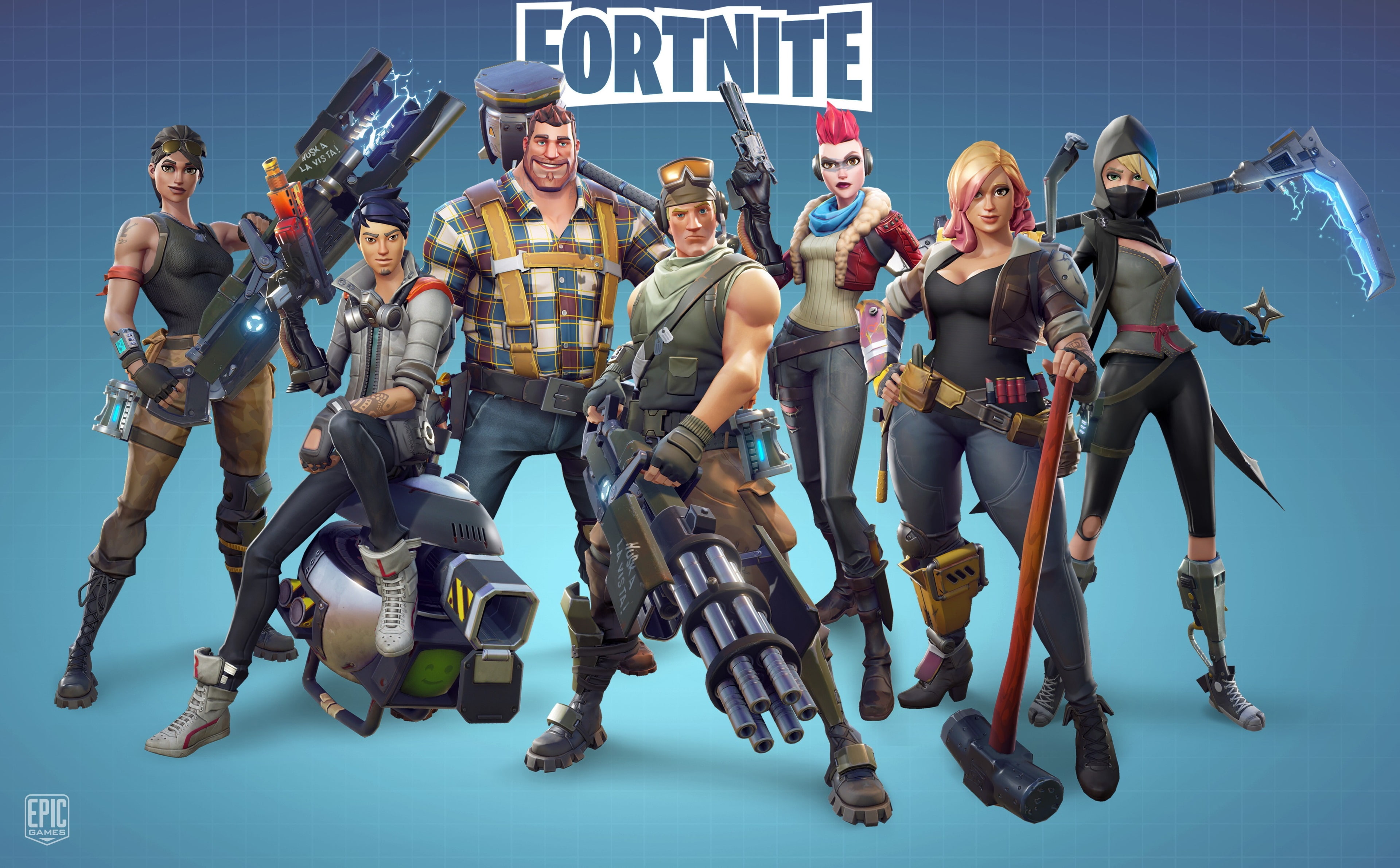 front view, people, portrait, males, women, indoors, casual clothing, adult, group of people, mid adult, men, 4K, fortnite 4k beautiful  hd quality, young men, HD Wallpaper
