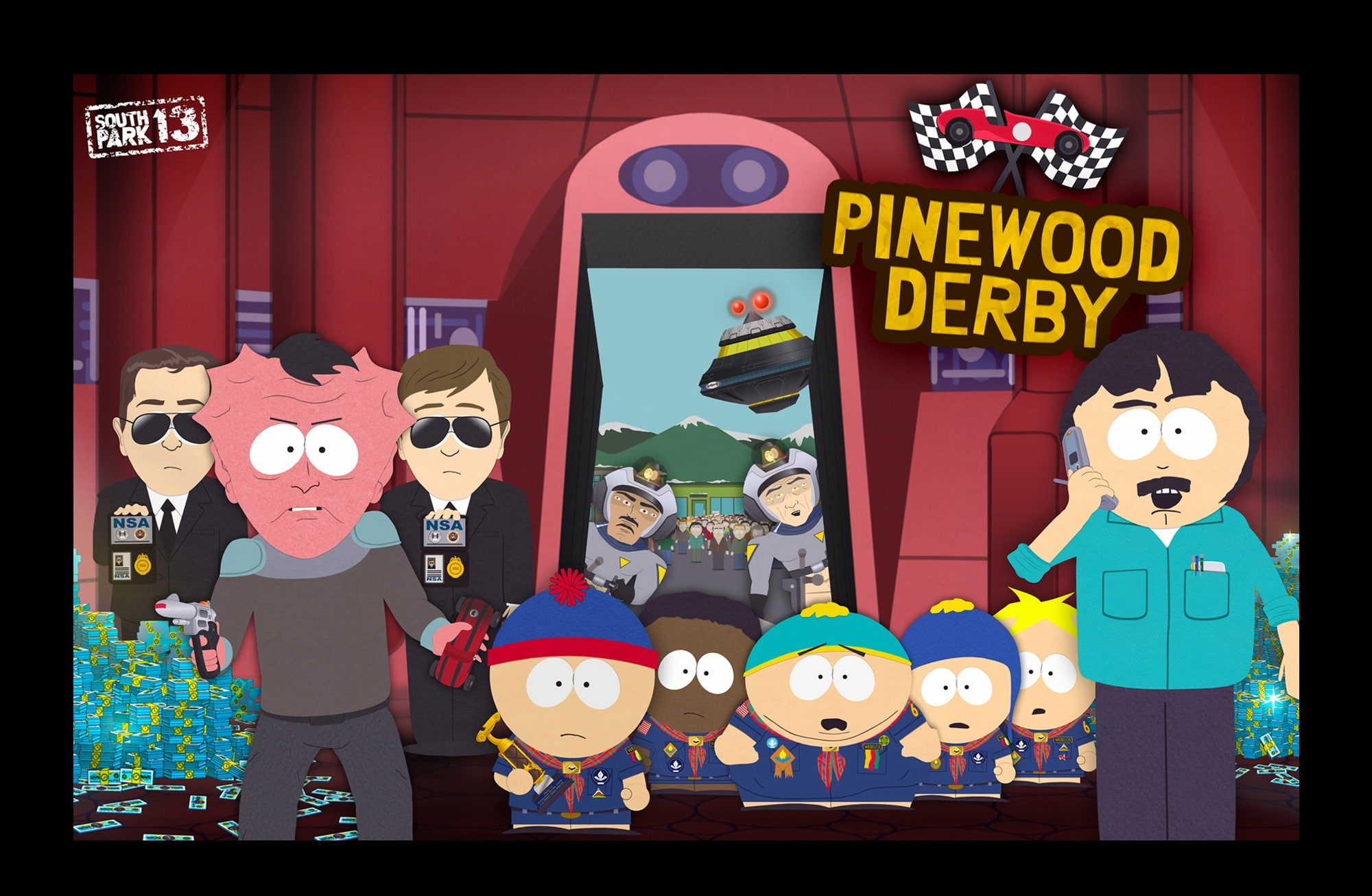 outdoors, derby, computer icon, South Park, pinewood, music, text, communication, cartoon, token black, Cartoons, technology, multi colored, arts culture and entertainment, HD Wallpaper